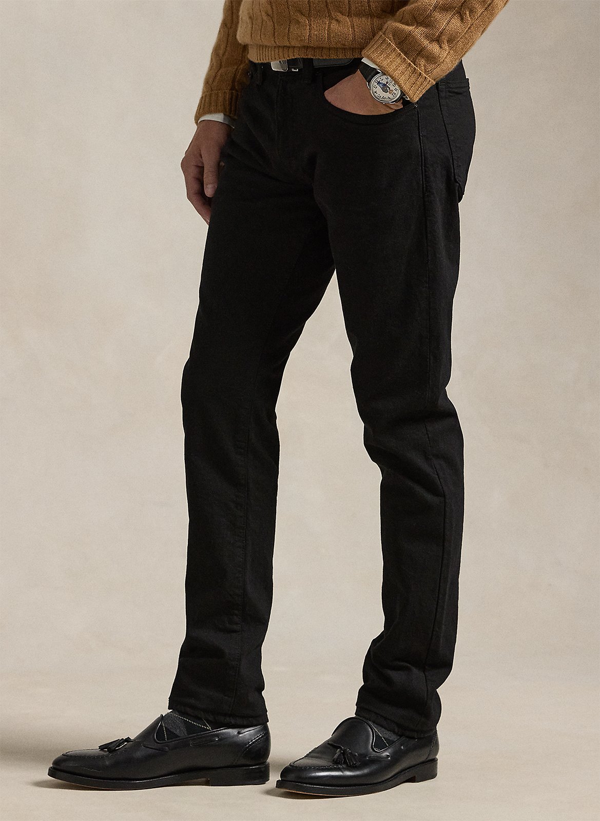 Jean slim fit en coton mélangé POLO RALPH LAUREN Noir