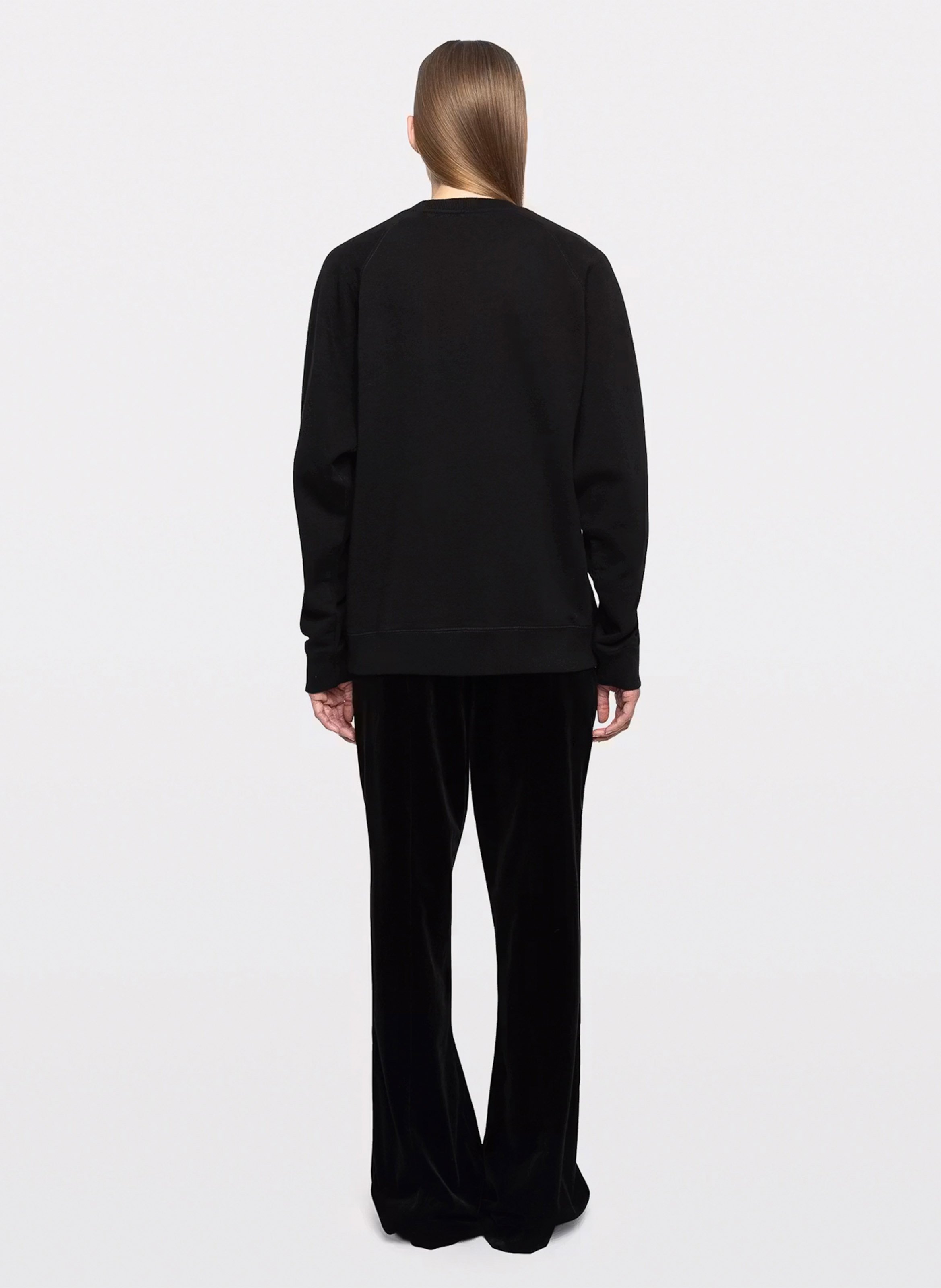 Gerade geschnittenes Rundhals-Sweatshirt aus Baumwolle ZADIG&VOLTAIRE Schwarz
