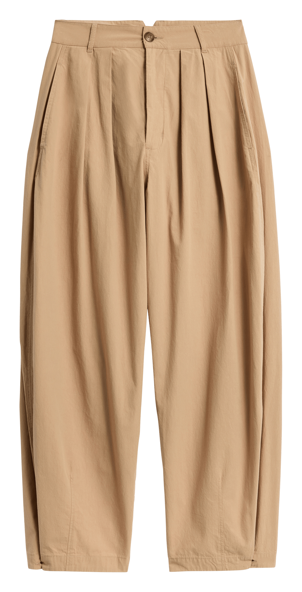 Pantalon large en coton bio SOEUR Beige