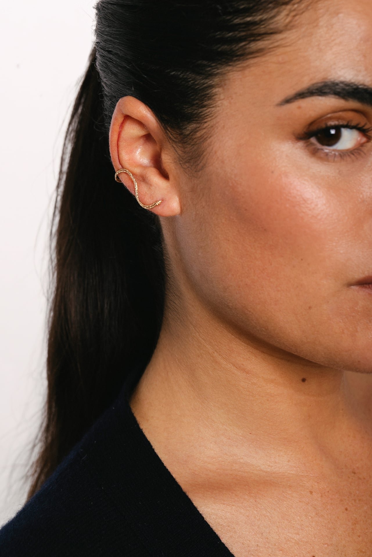 Wave Sparkle Ear Cuff YAY Golden