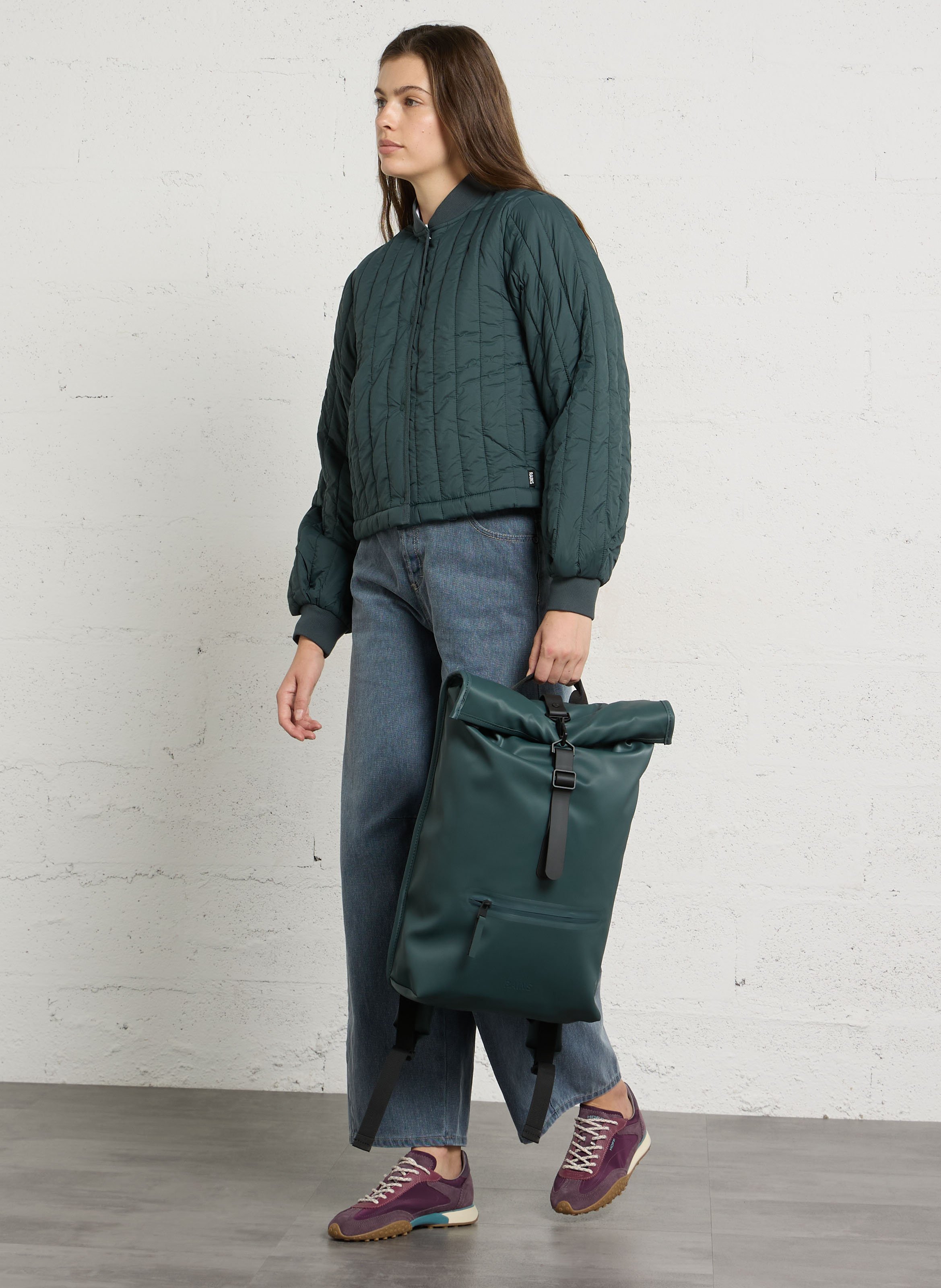 Wasserdichter Rucksack RAINS Grun