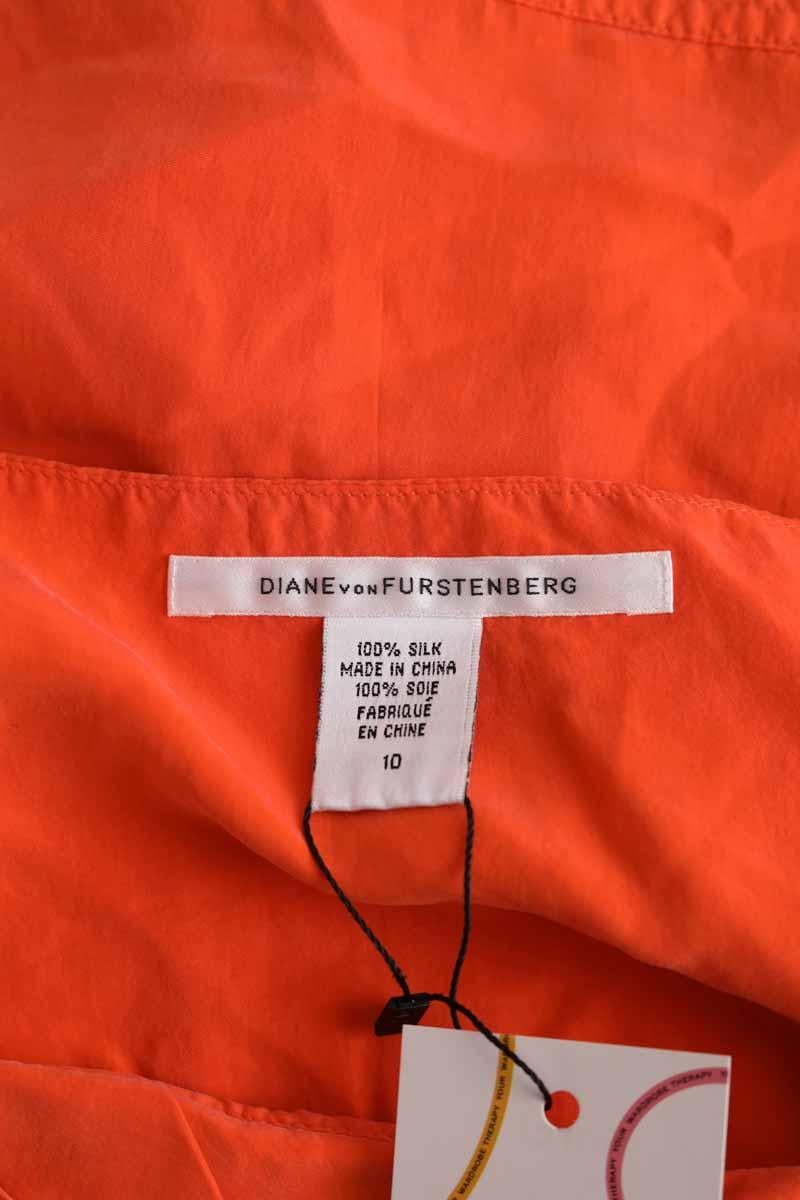 Azawood sleeveless top DIANE VON FURSTENBERG - Seconde Main Orange