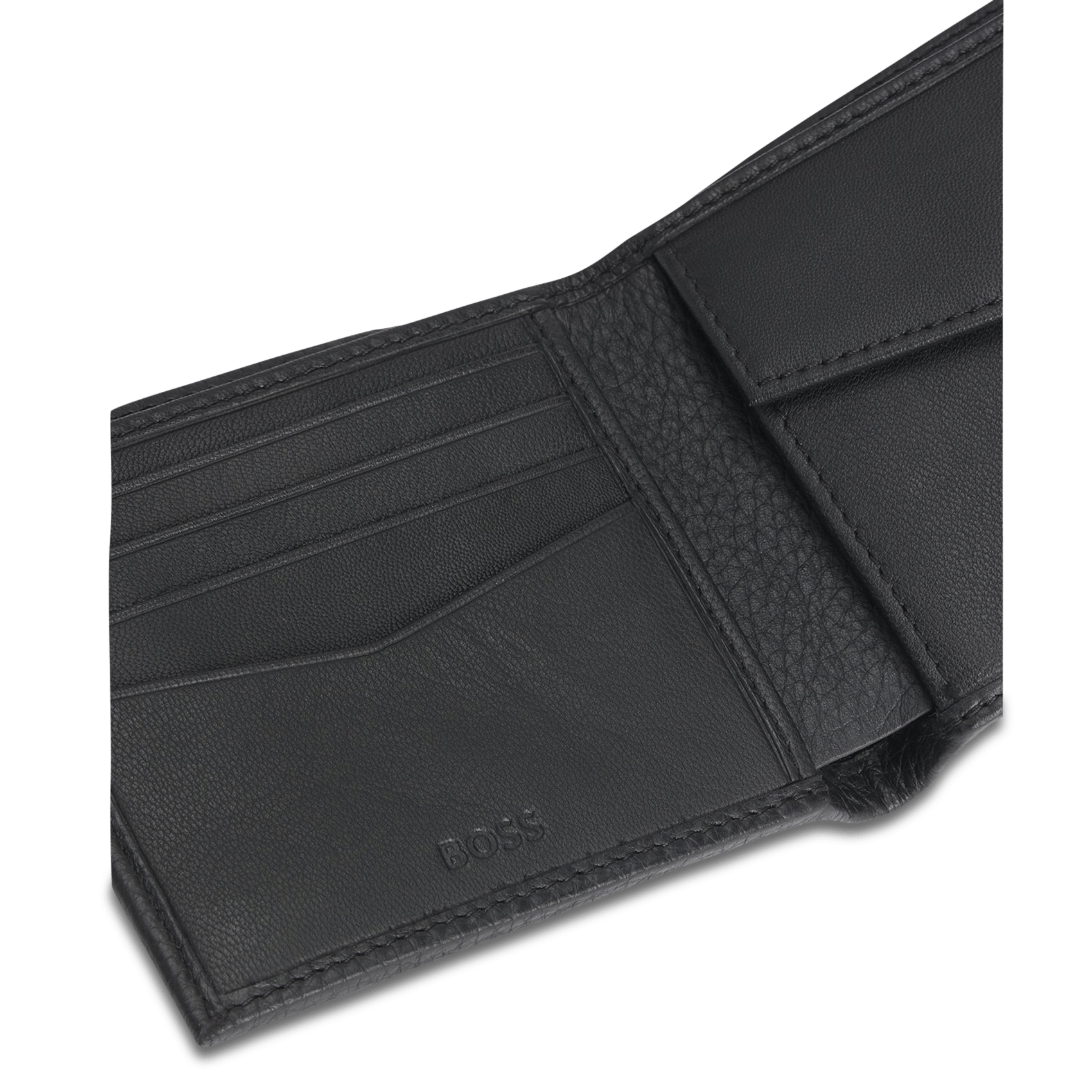 Leather wallet BOSS Black