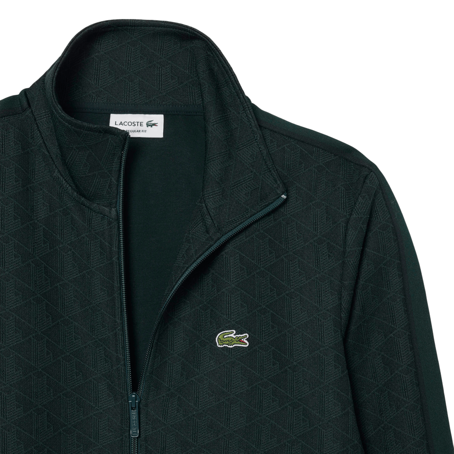 Jacken mit Rundhalsausschnitt und Jacquardmuster LACOSTE Grun