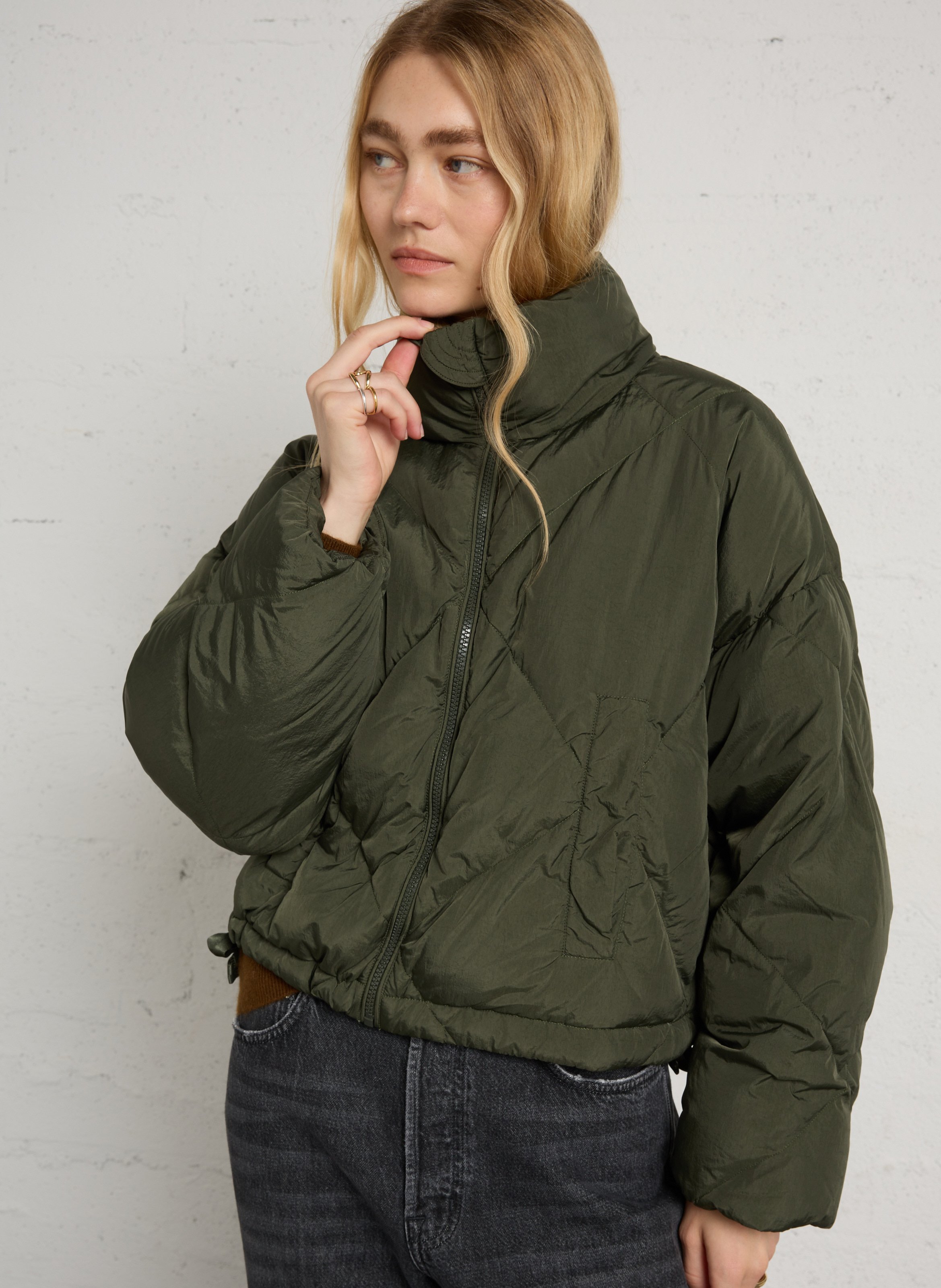 Kurze Steppjacke MAX MARA WEEK END Khaki