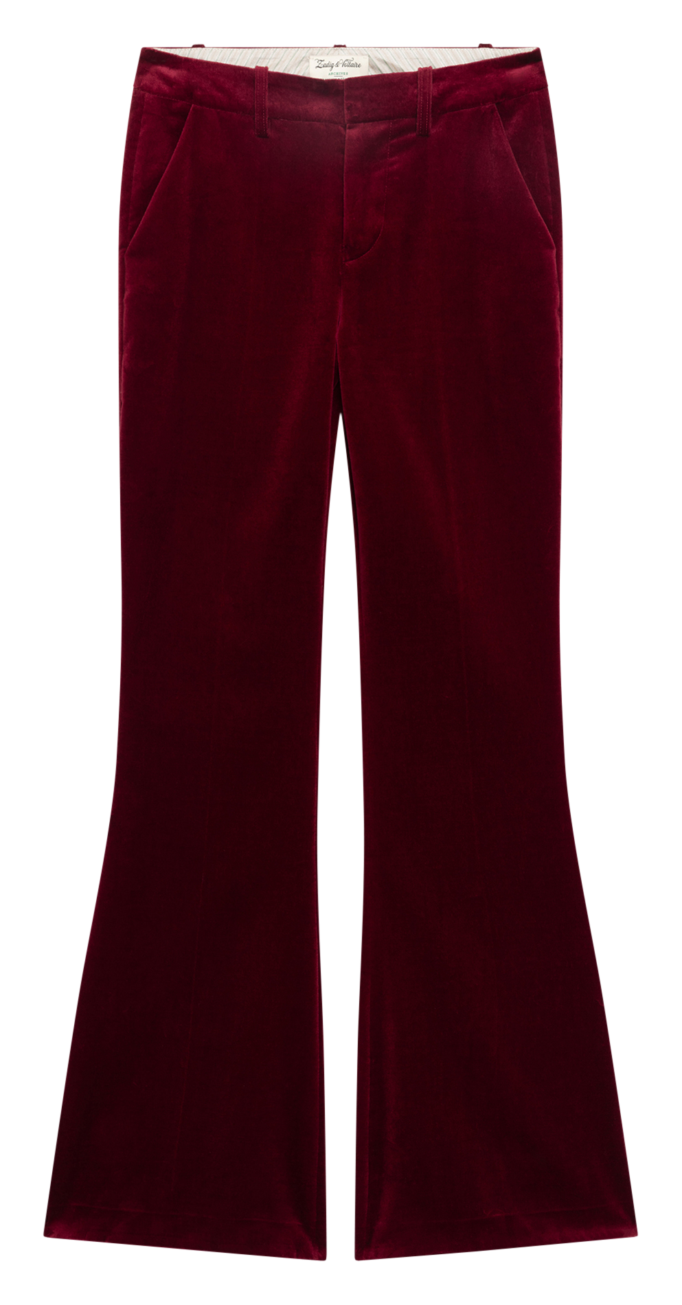 Boot-cut cotton pants ZADIG&VOLTAIRE Red