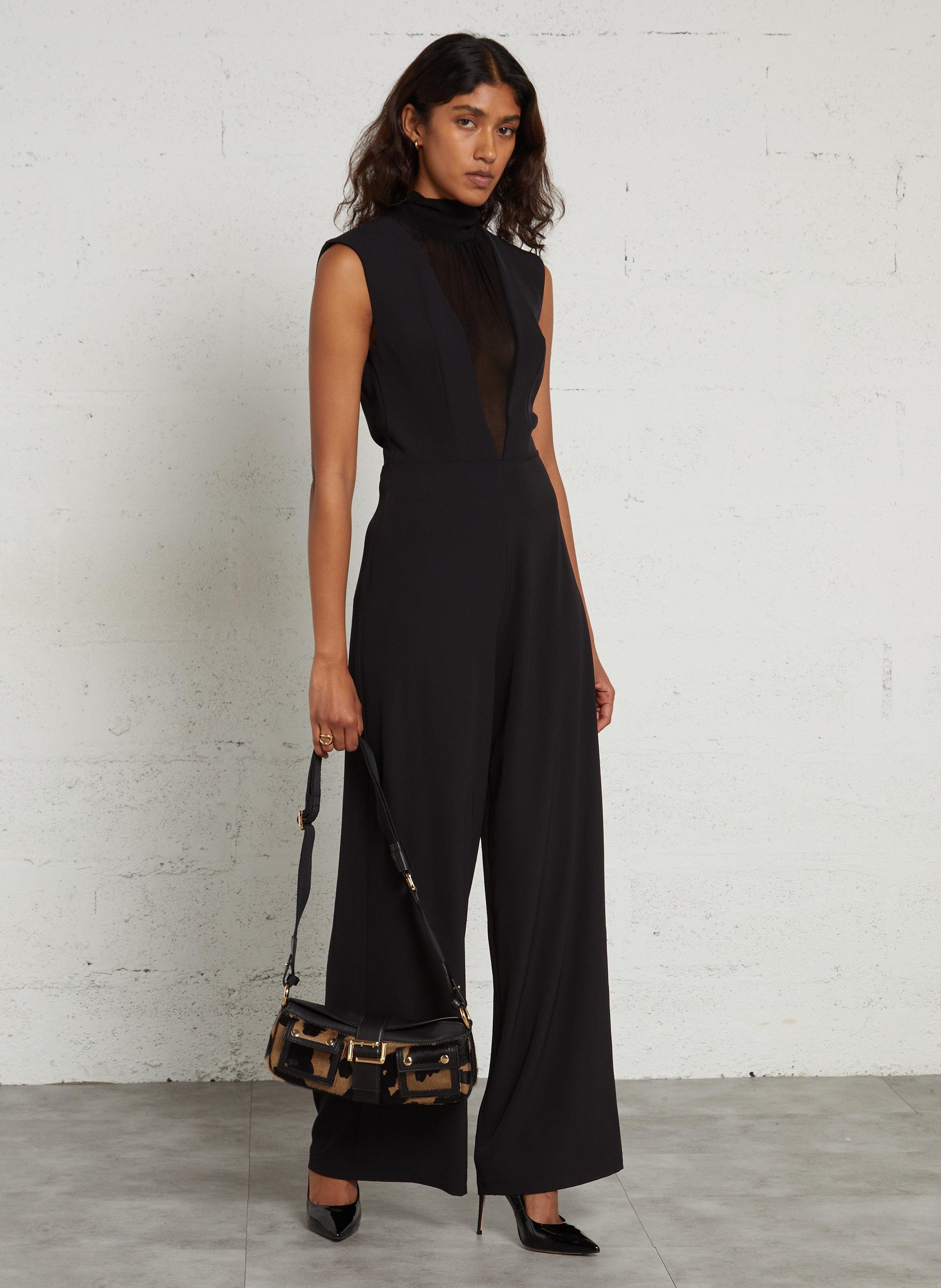 Ärmelloser Jumpsuit IMPERIAL Schwarz