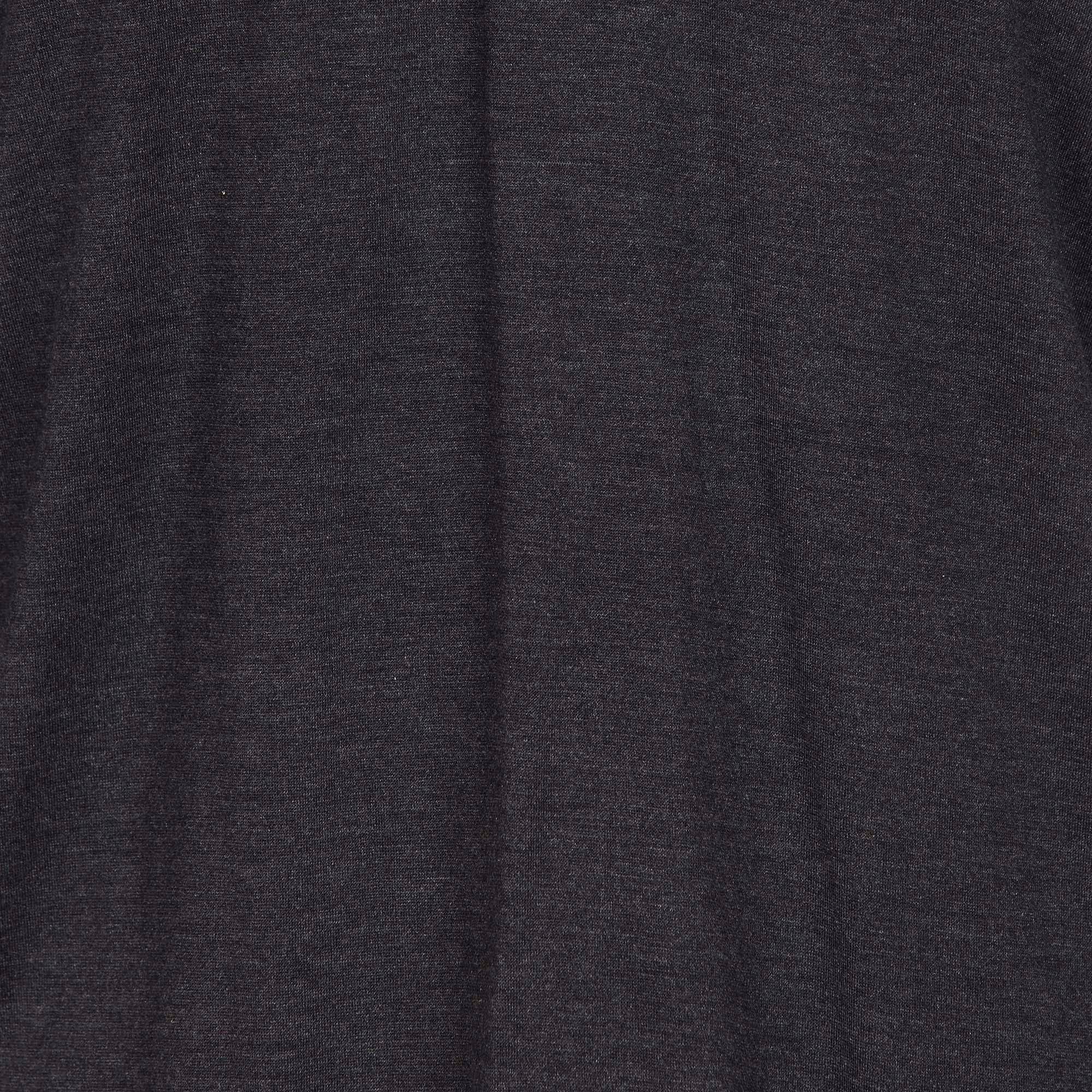 Long-sleeved jersey polo shirt MAJESTIC FILATURES Grey