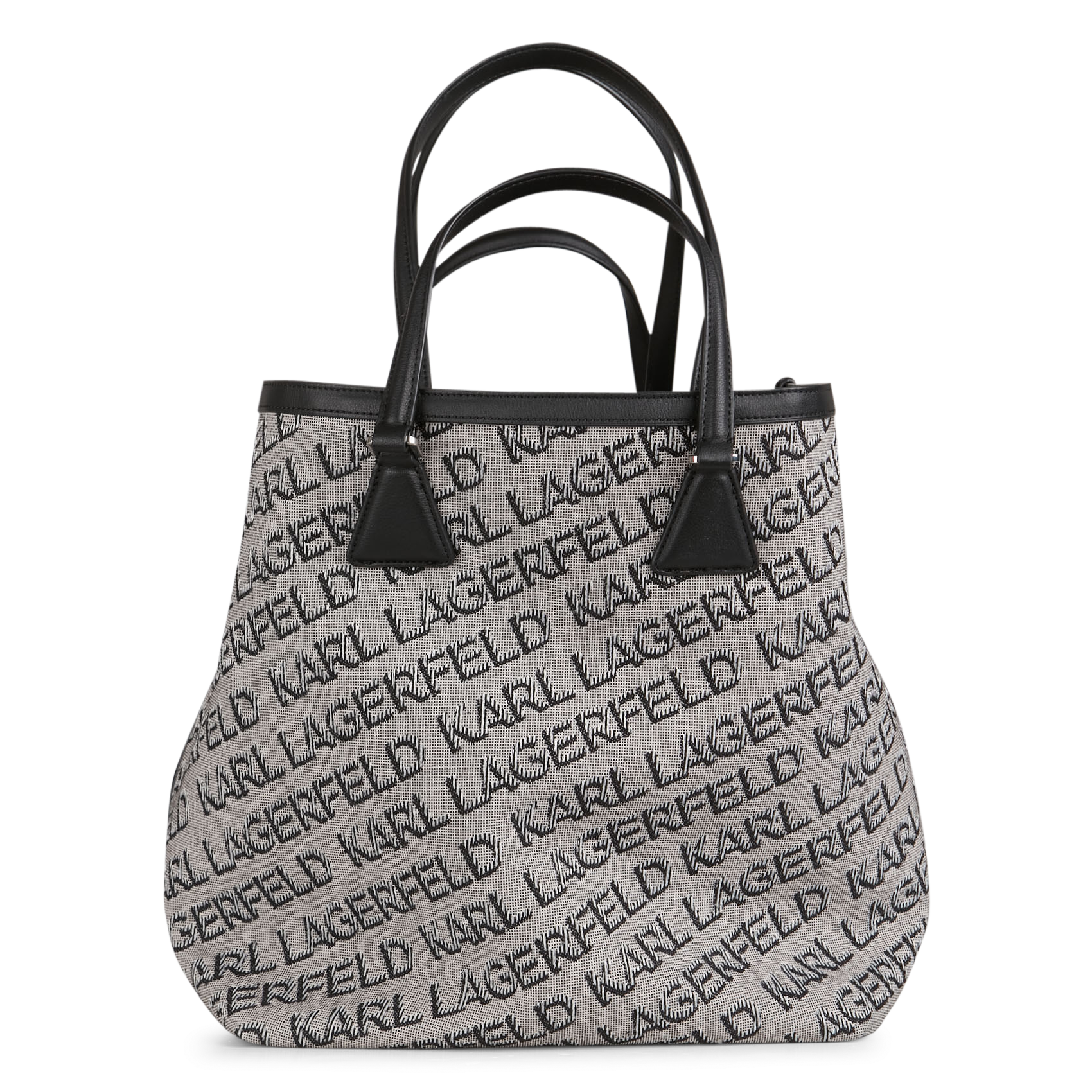 Buy Karl Lagerfeld Black  Grey Textured Tote for Women Online  Tata CLiQ  Luxury