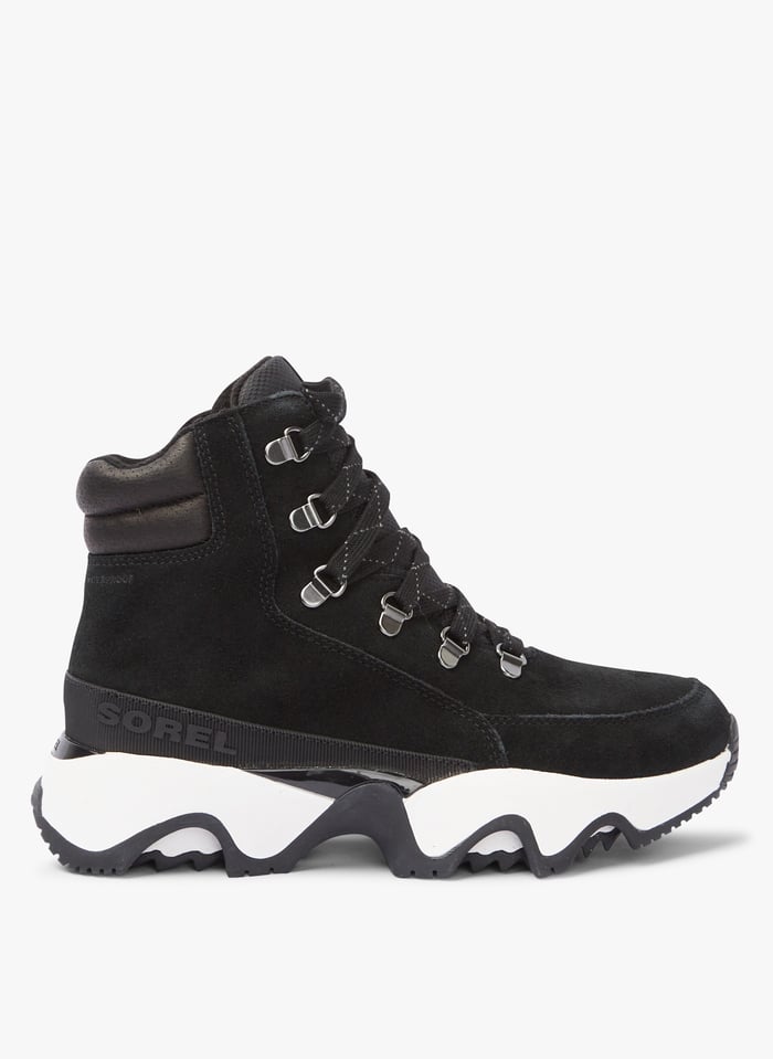 Zapatillas Altas De Piel Noir Sorel Mujer Place des Tendances