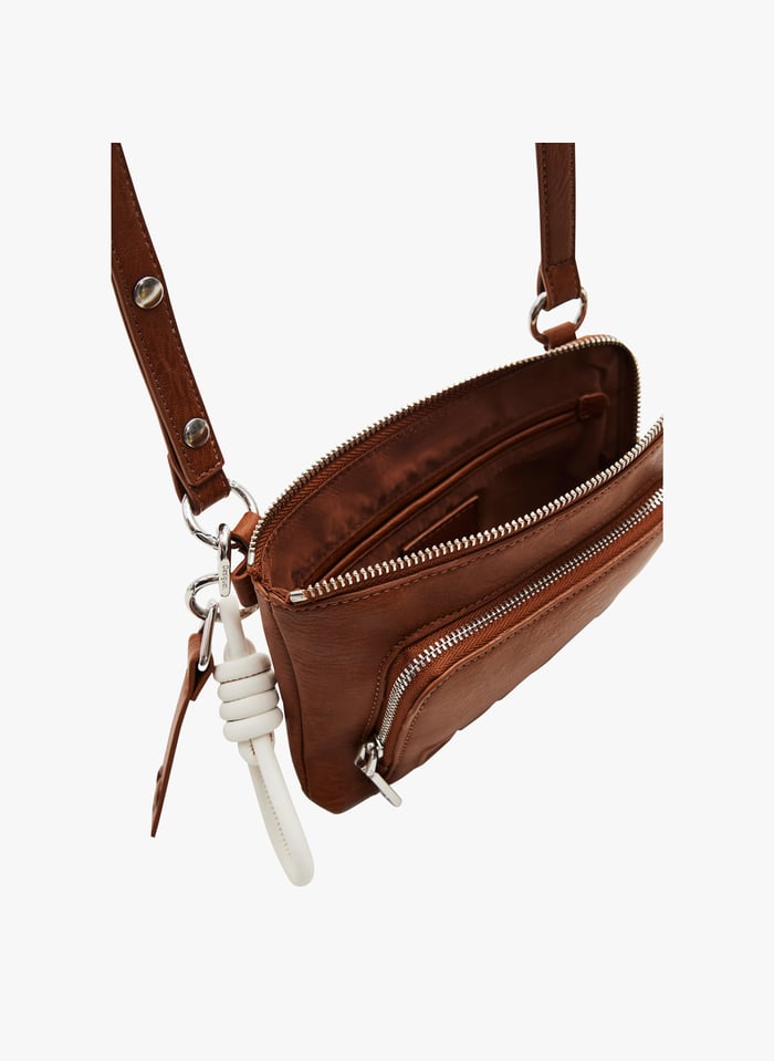 Sac Bandouli re Logo Marron Desigual Femme Place des Tendances