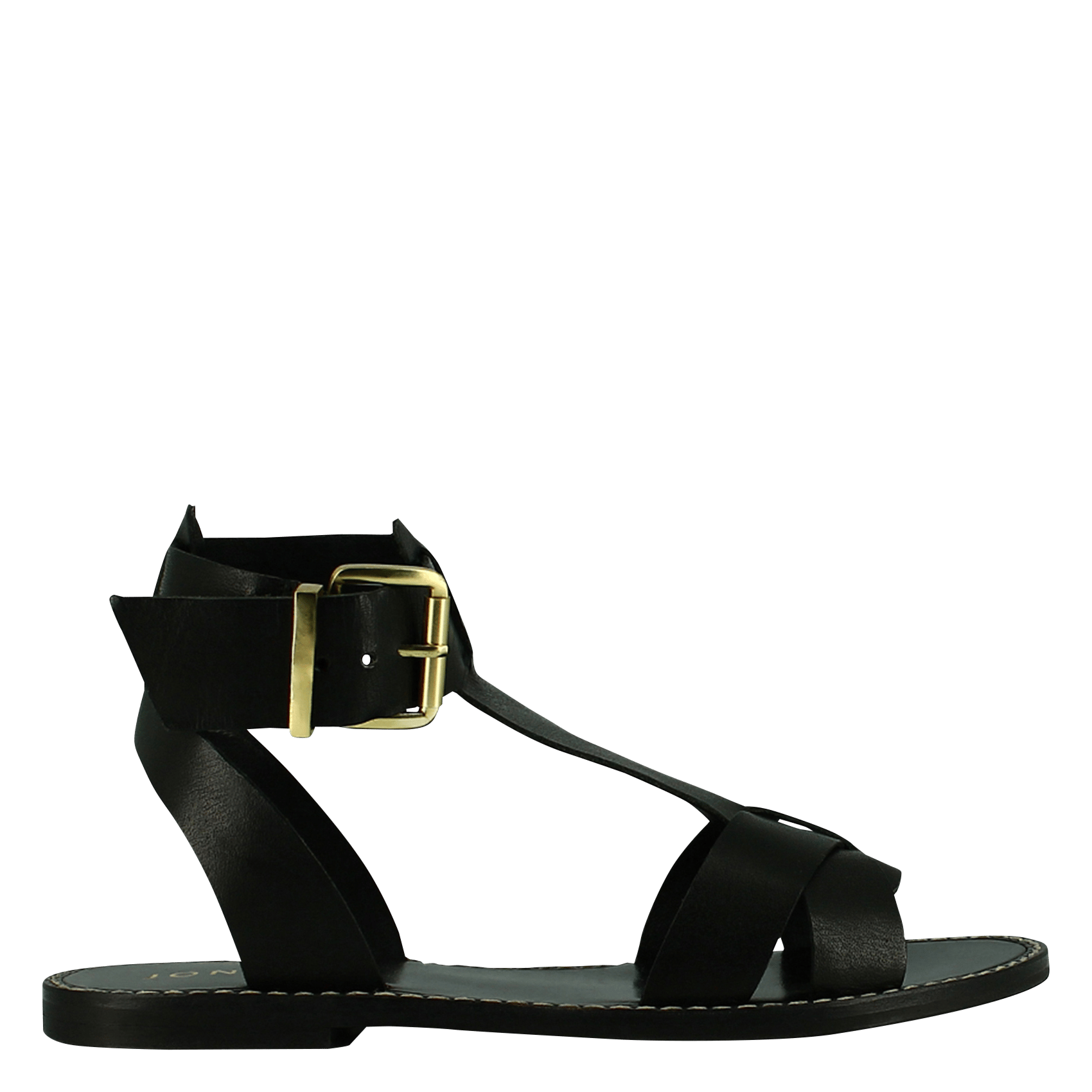 Aouda flat leather sandals JONAK