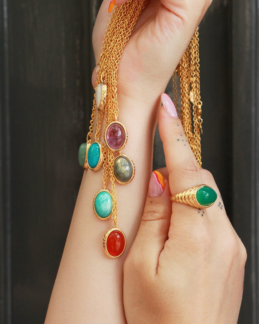 Necklace NILAI Purple