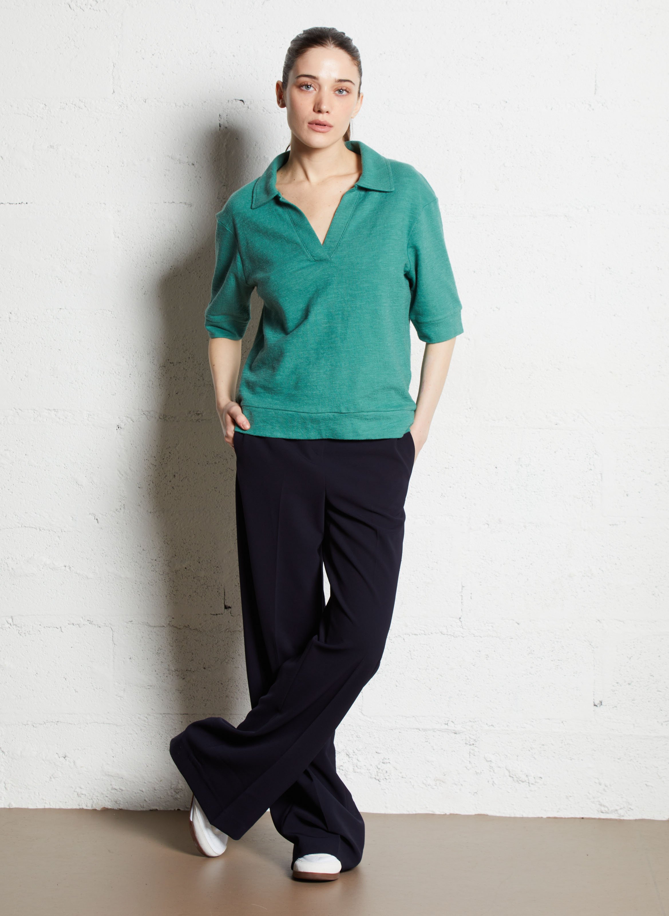 Pantalon droit plissé  MAISON 123 Bleu