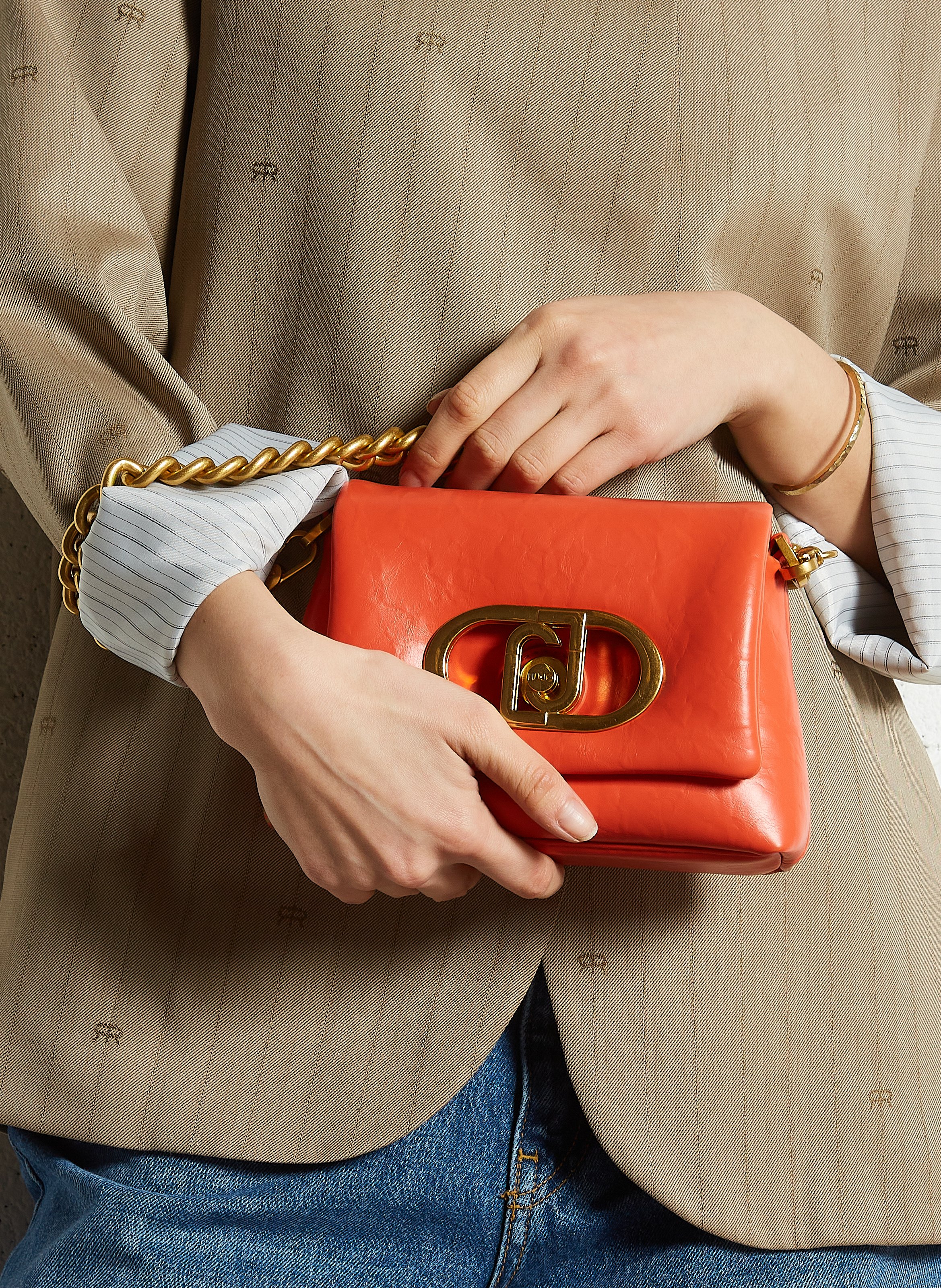 Sac effet cuir LIU JO Orange