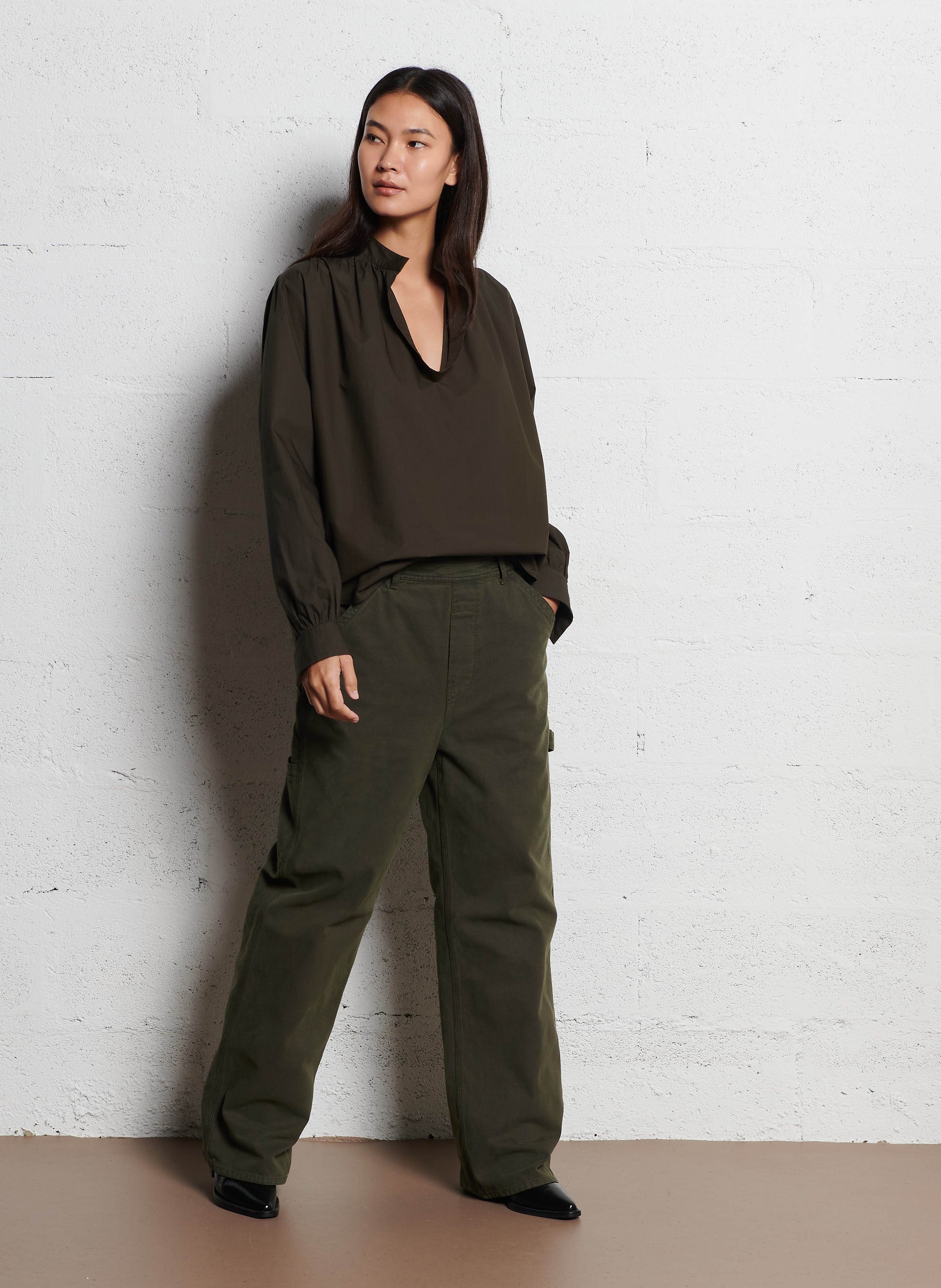 Blouse ample en coton LAURENCE BRAS Vert