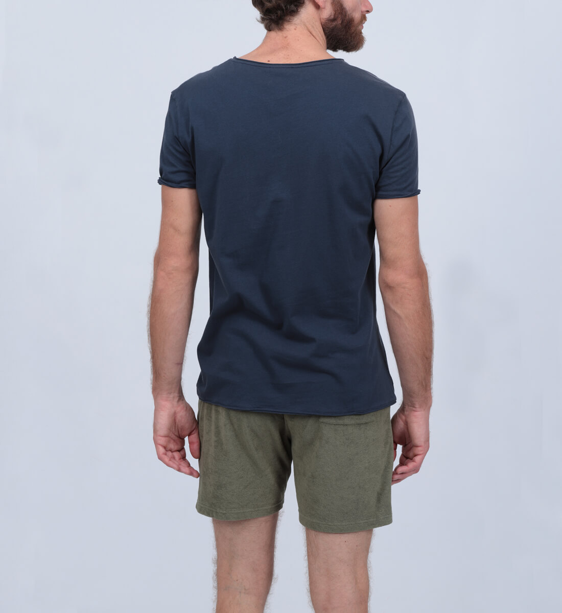 T-shirt with Tunisian collar GILI'S Blue