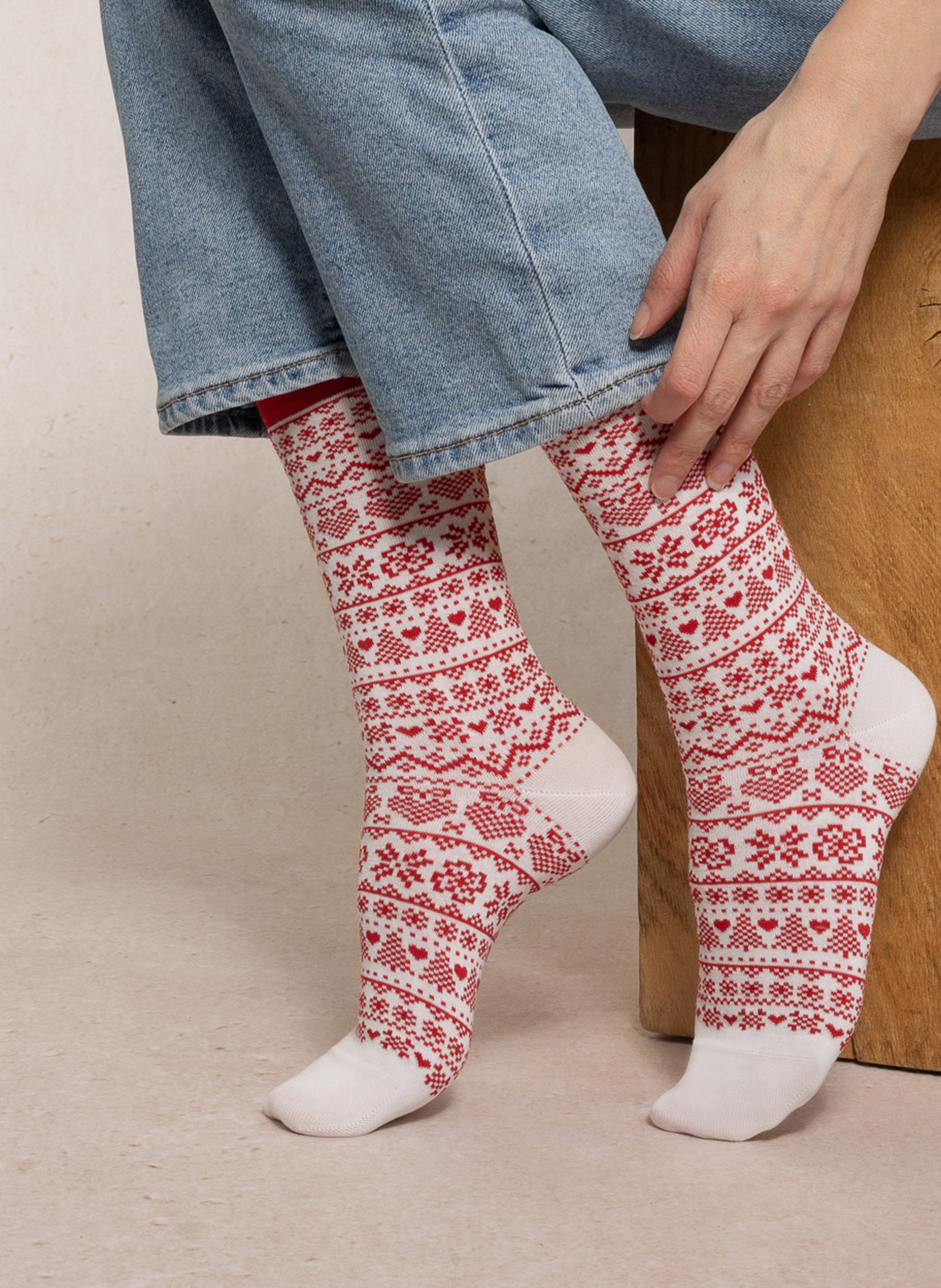 Cotton socks with logo BLEUFORET White