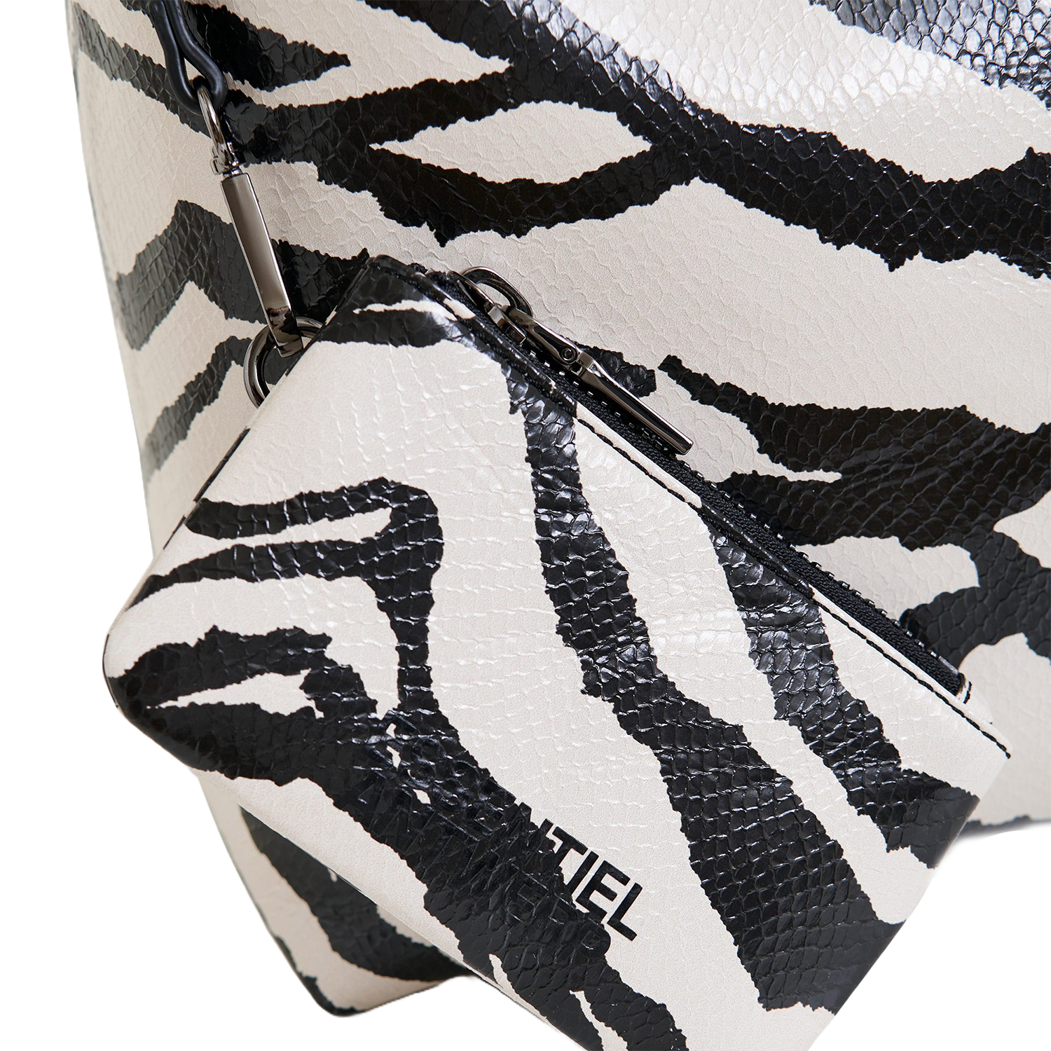 Cabas imprimé zèbre ESSENTIEL ANTWERP Noir