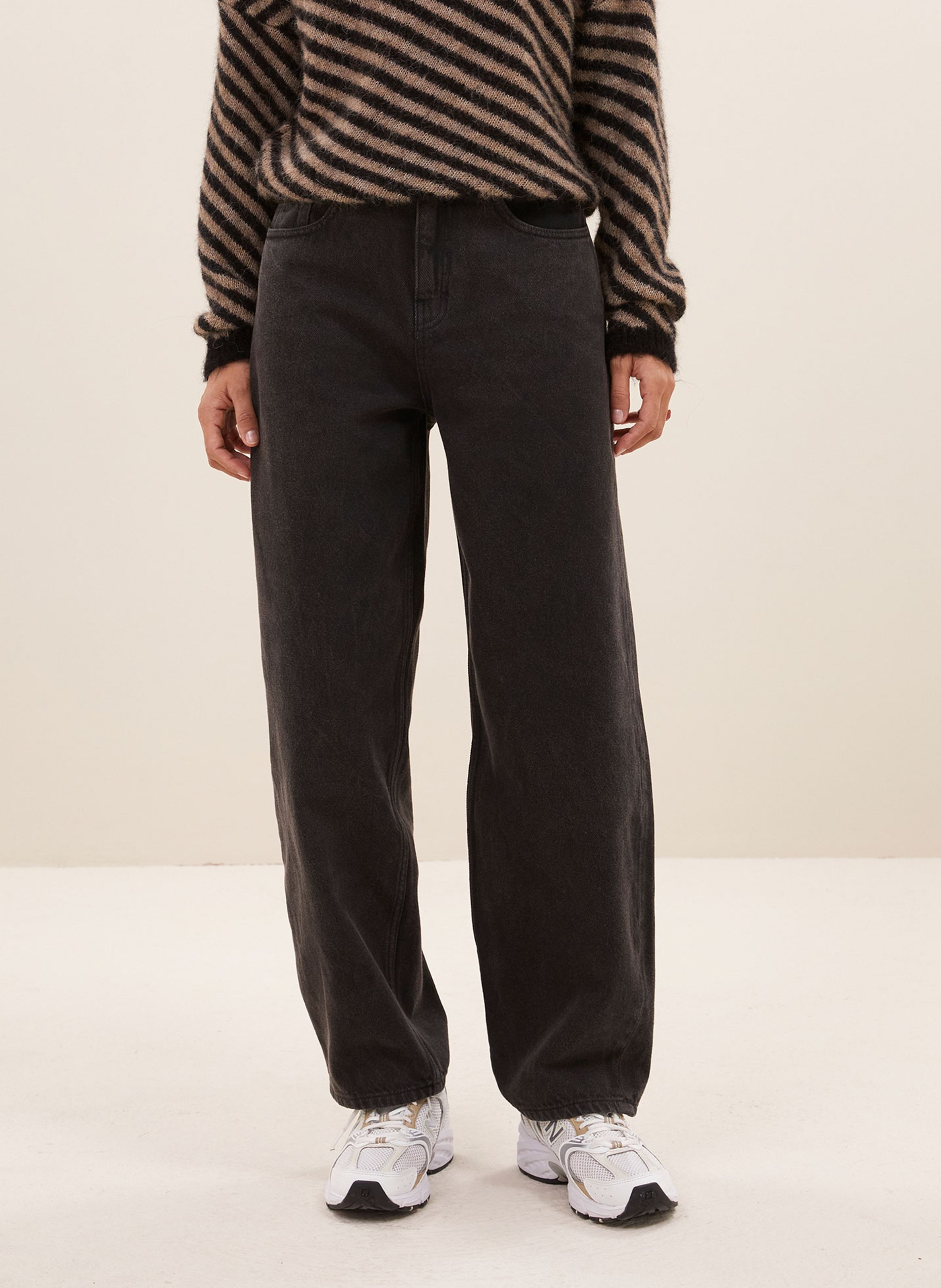 Jean droit imprimé en coton bio BY BAR