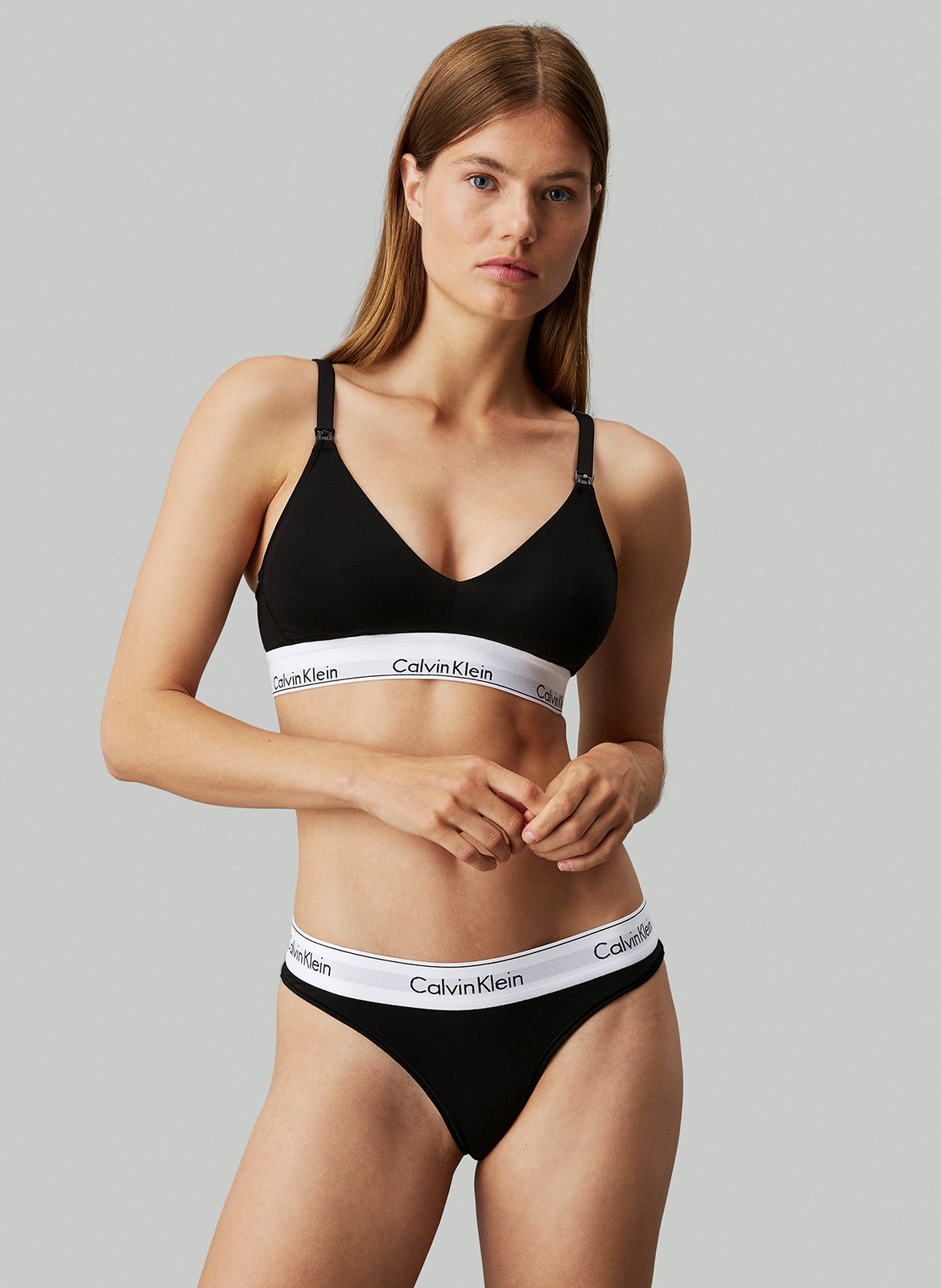 Cotton-blend Brazilian panties CALVIN KLEIN UNDERWEAR