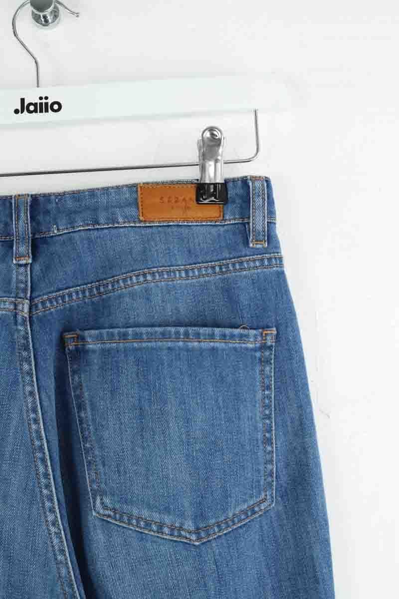 Cotton straight jeans SEZANE - Seconde main Blue