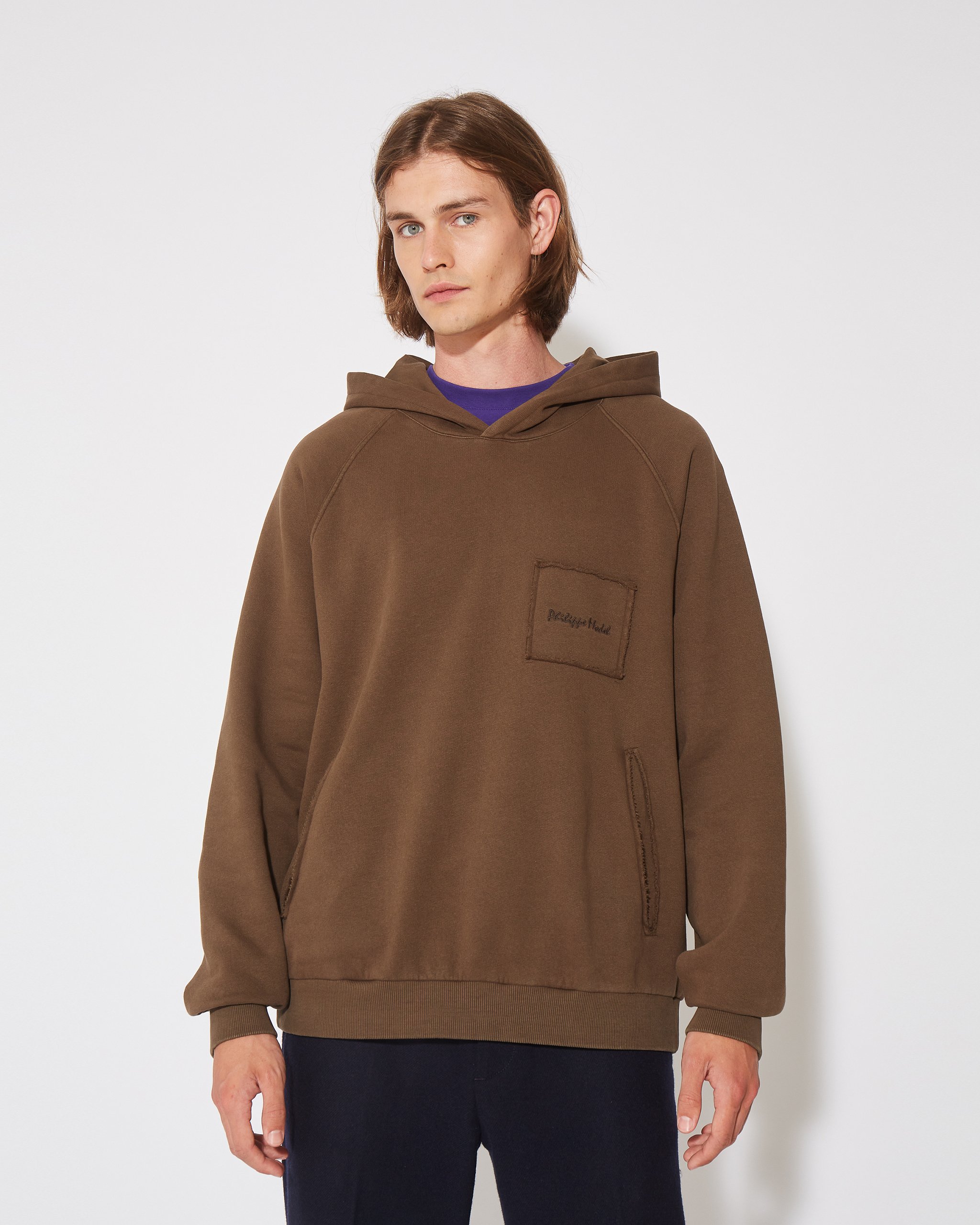 Hoodie PHILIPPE MODEL Brown