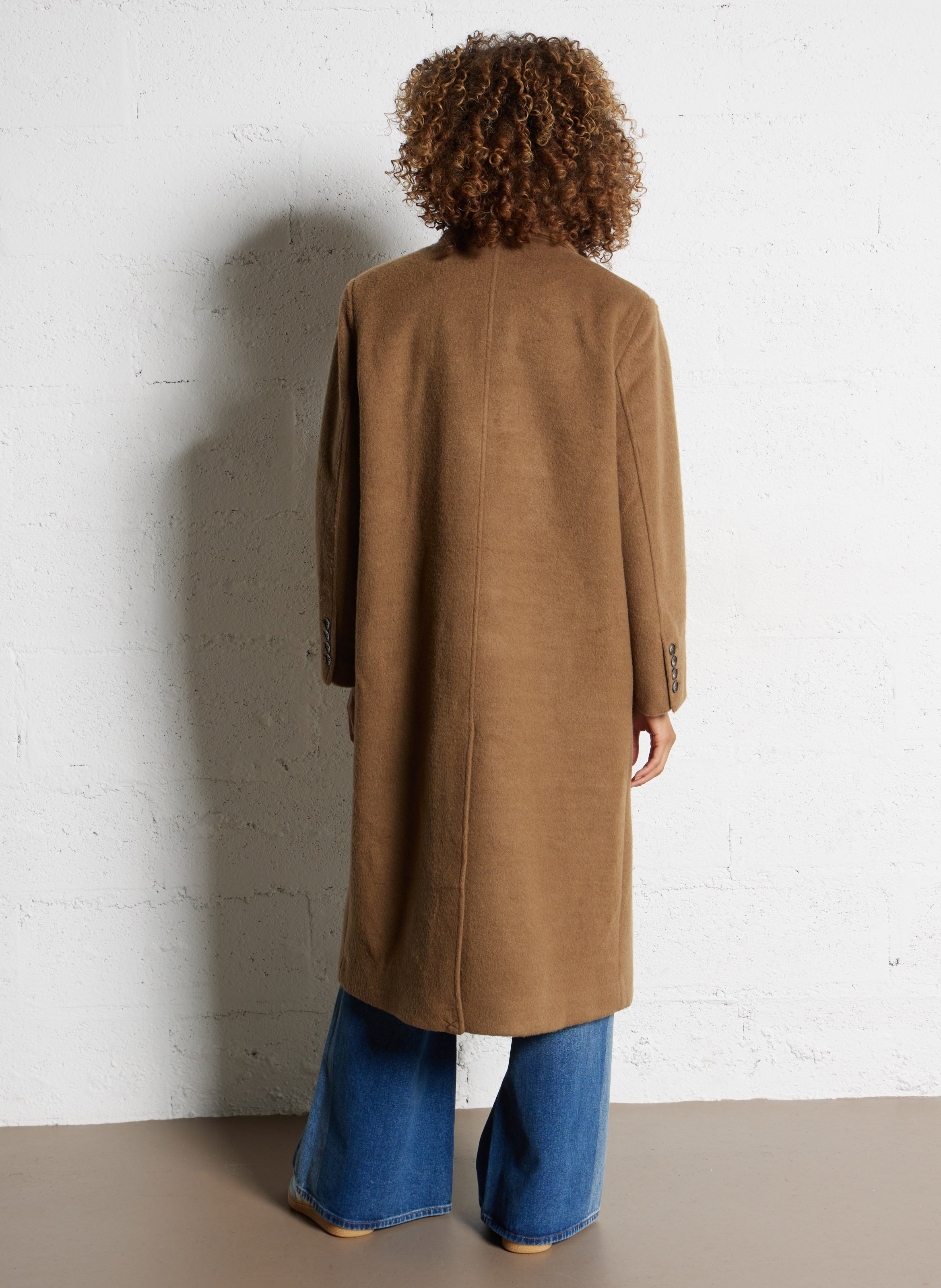 Manteau col tailleur  LA PETITE ETOILE Marron