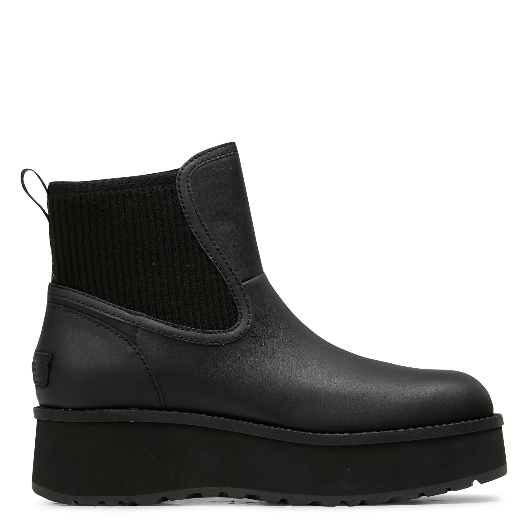 Bottines Chelsea en cuir mélangé UGG Noir