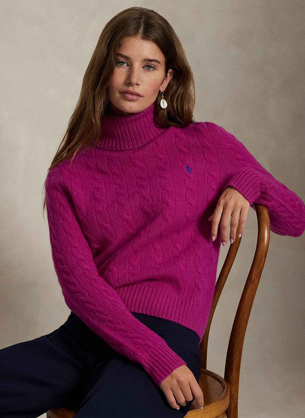 Pull col roulé en laine et cachemire POLO RALPH LAUREN