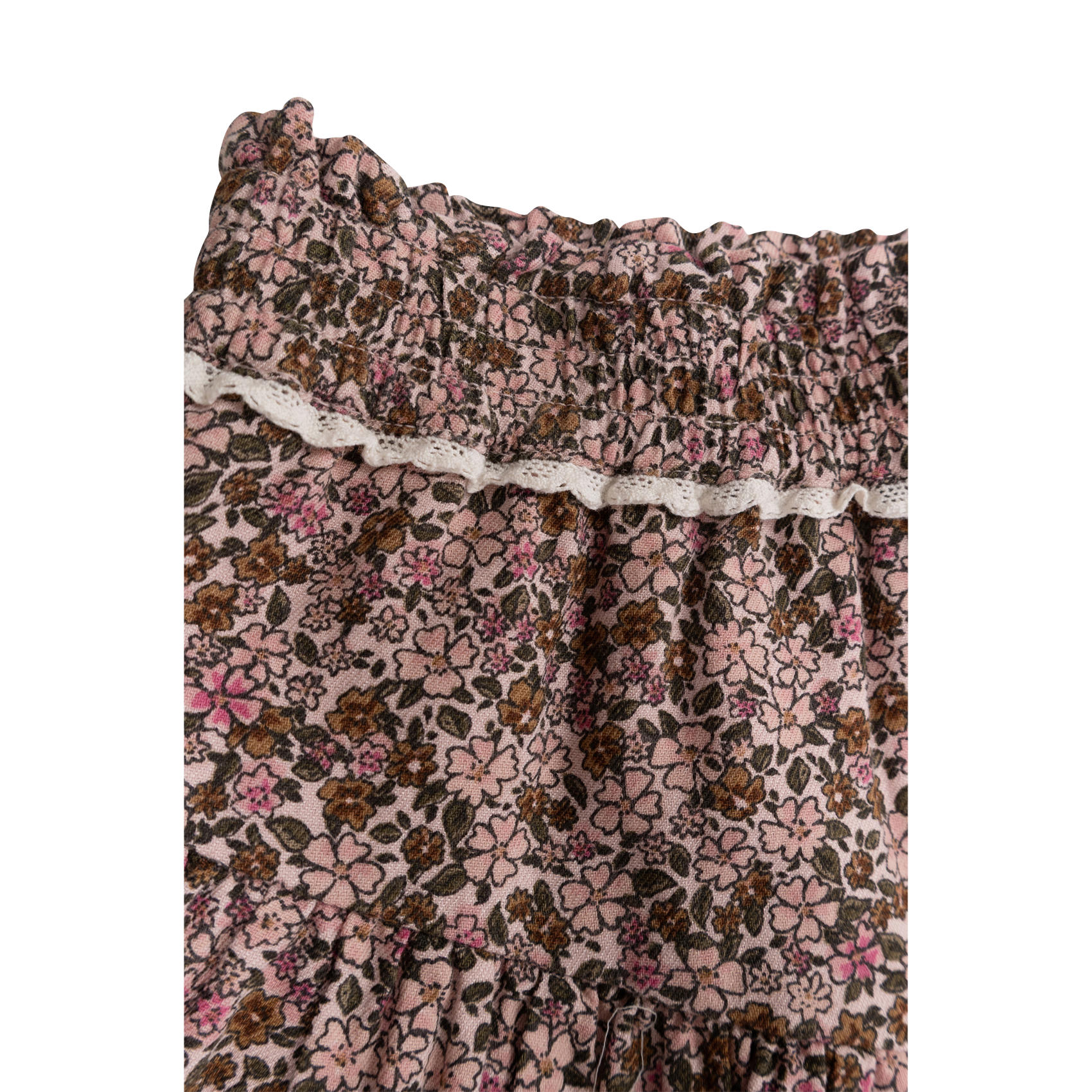 Jupe courte en coton imprimé IKKS JUNIOR Rose