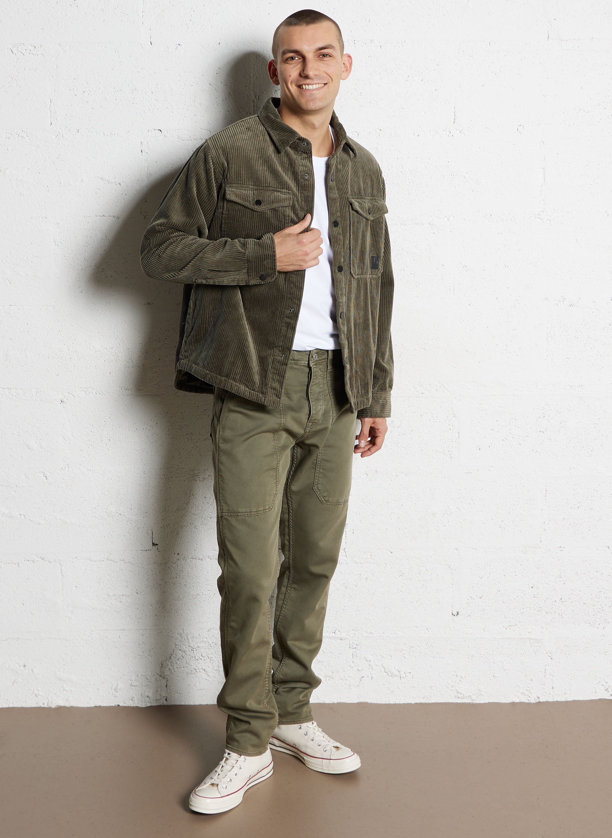 Giacca dritta in cotone LE TEMPS DES CERISES Verde