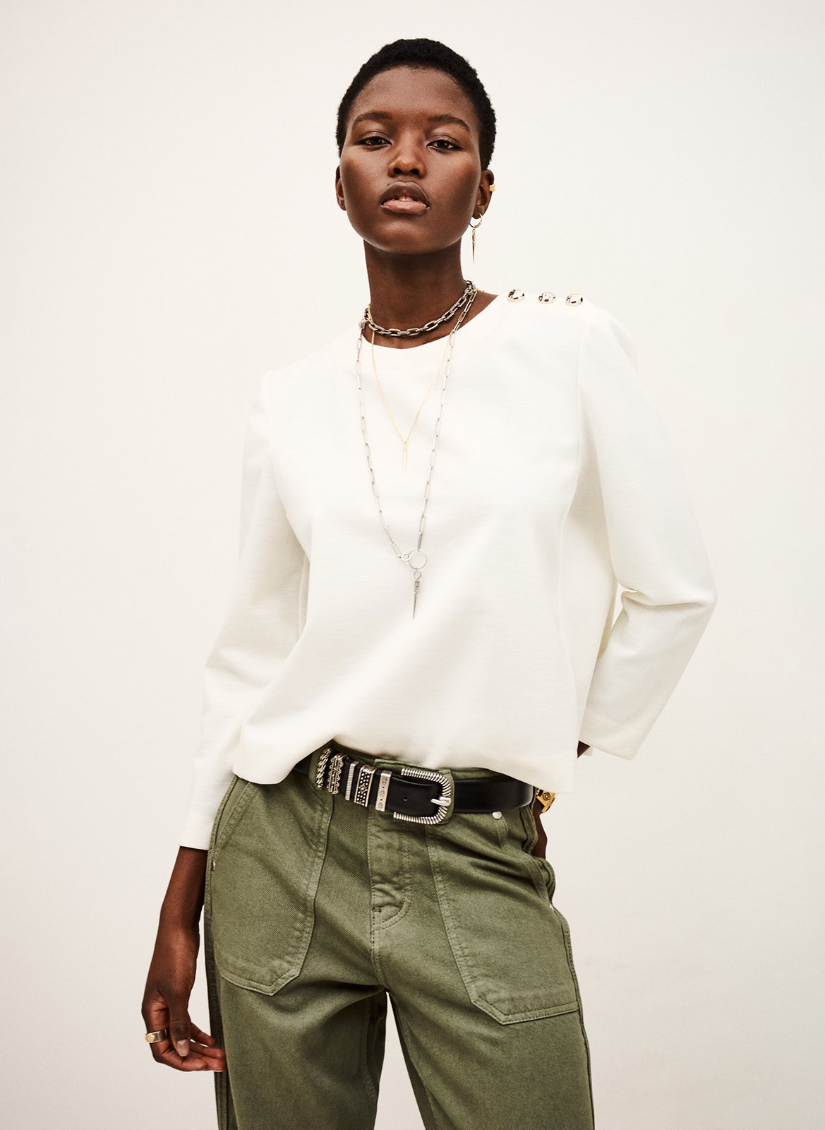 Printed viscose top BA&SH