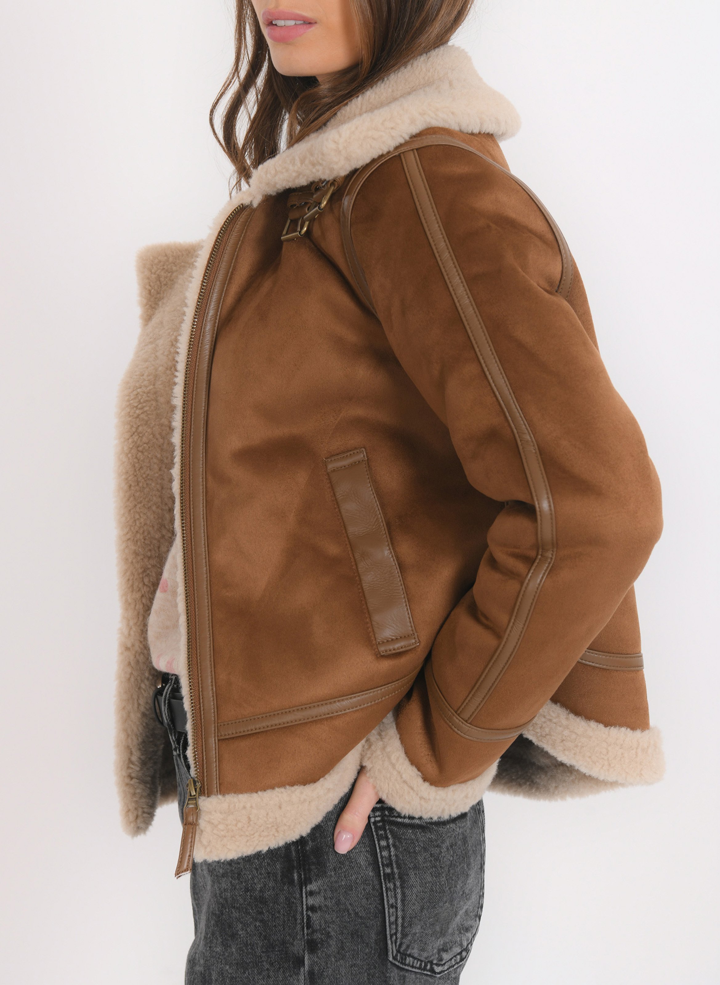 Blouson col montant KOOKAI Marron
