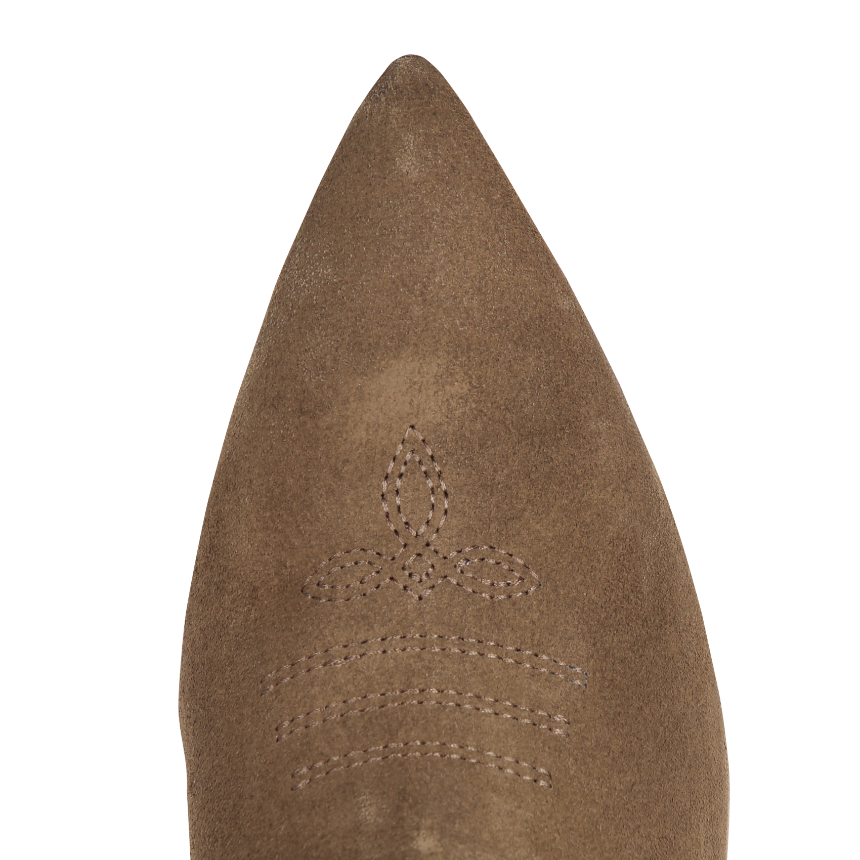 Bottines western à talons en cuir suédé BOBBIES Marron