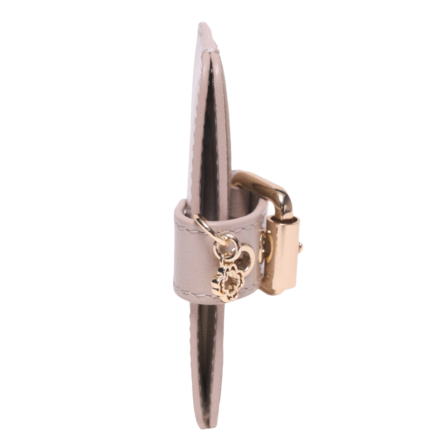 Porte-cartes en cuir naplak MAJE Beige