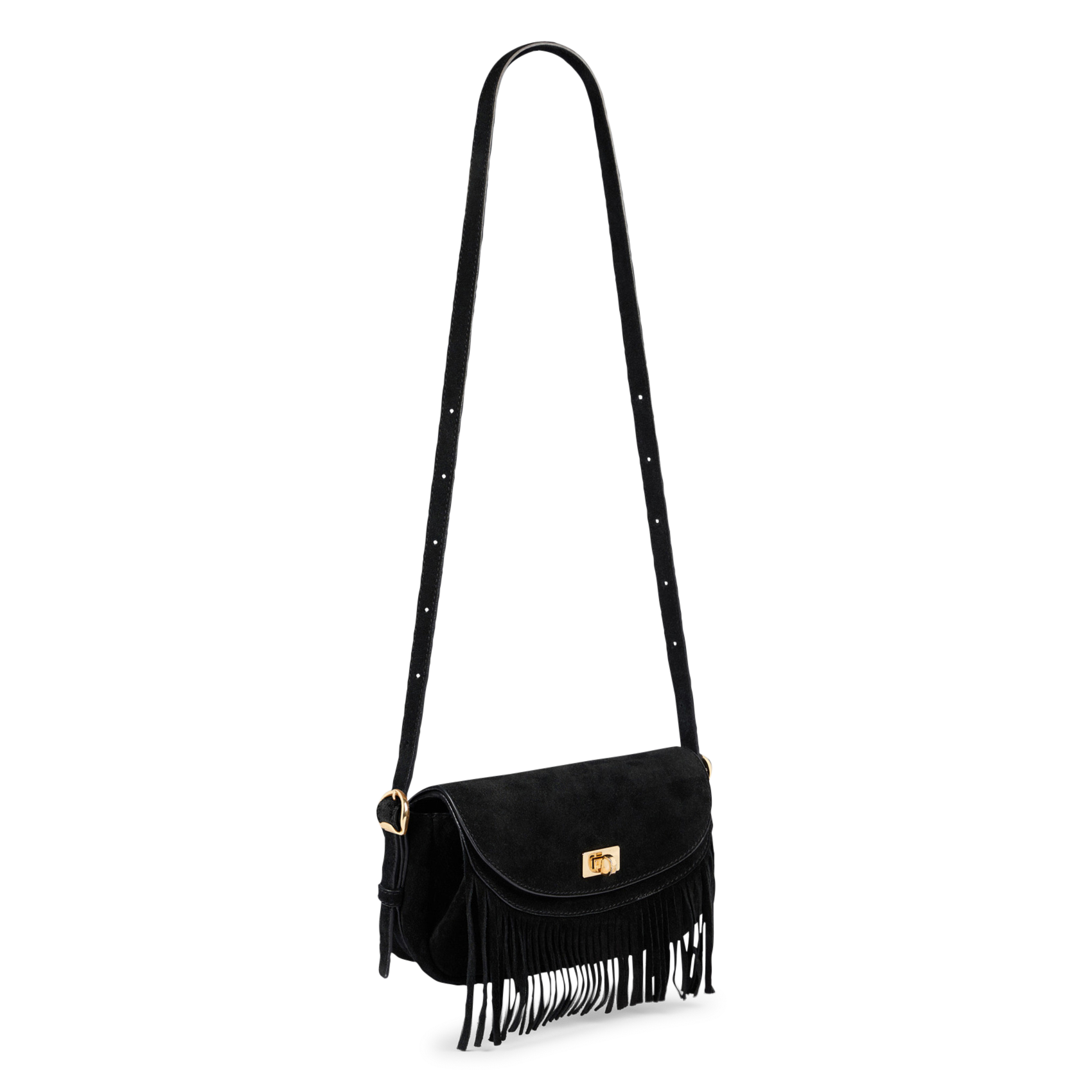 Dori leather shoulder bag SANDRO Black