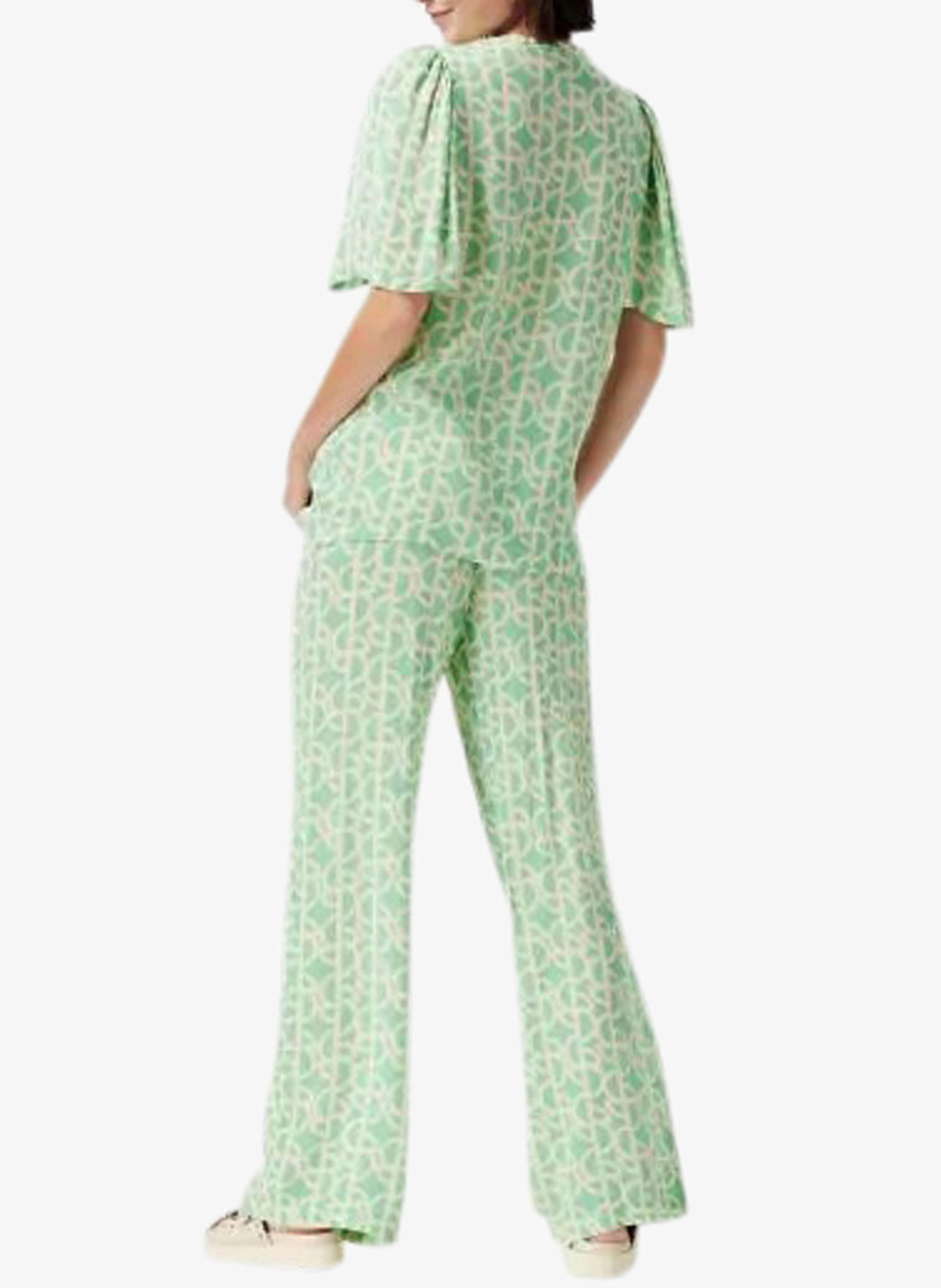 Pantalon fluide imprimé  SUPERMOM Vert
