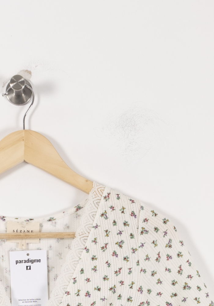 Tommy Badge T-shirt SEZANE - Seconde main White