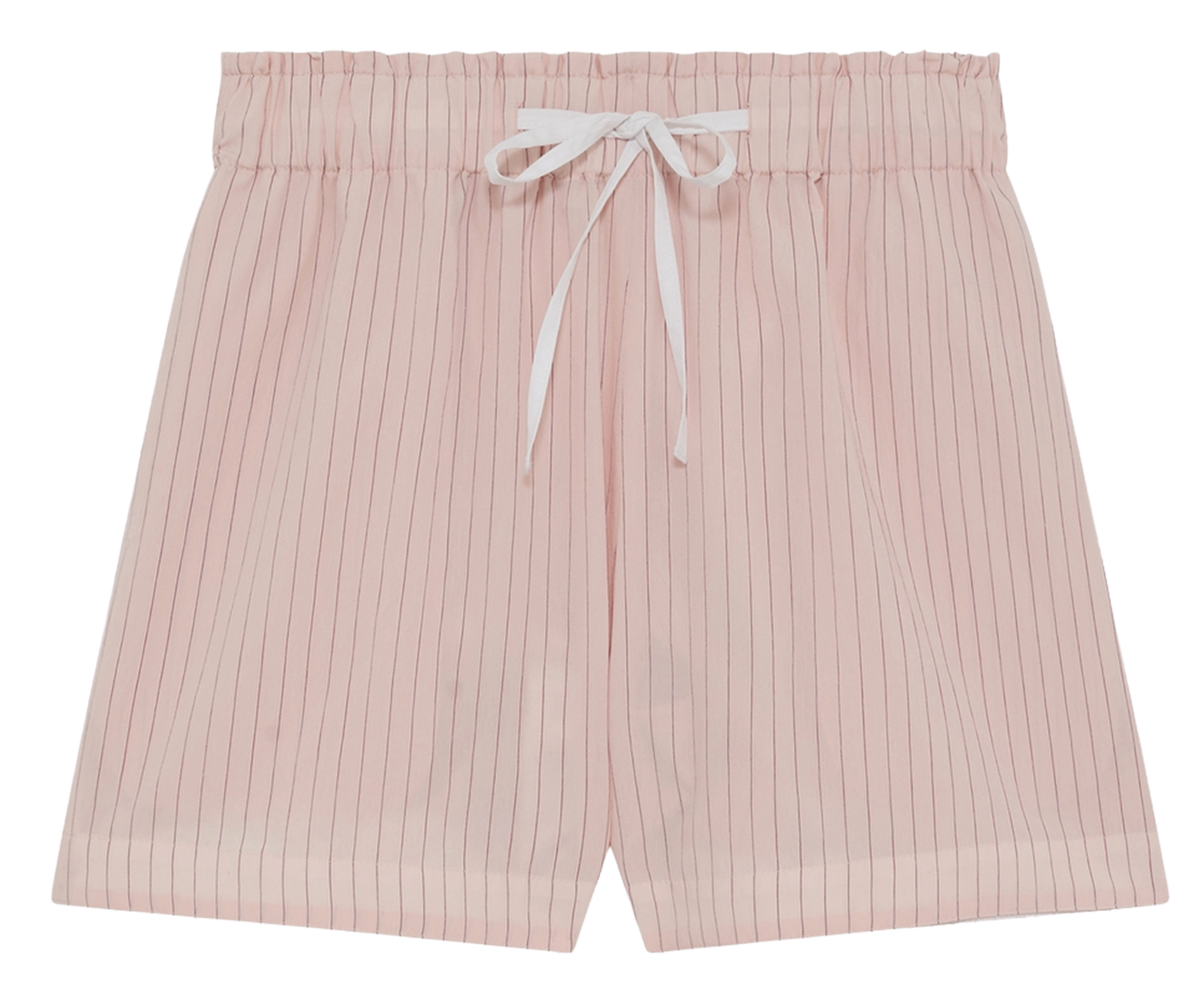 Striped straight-cut shorts PABLO Red