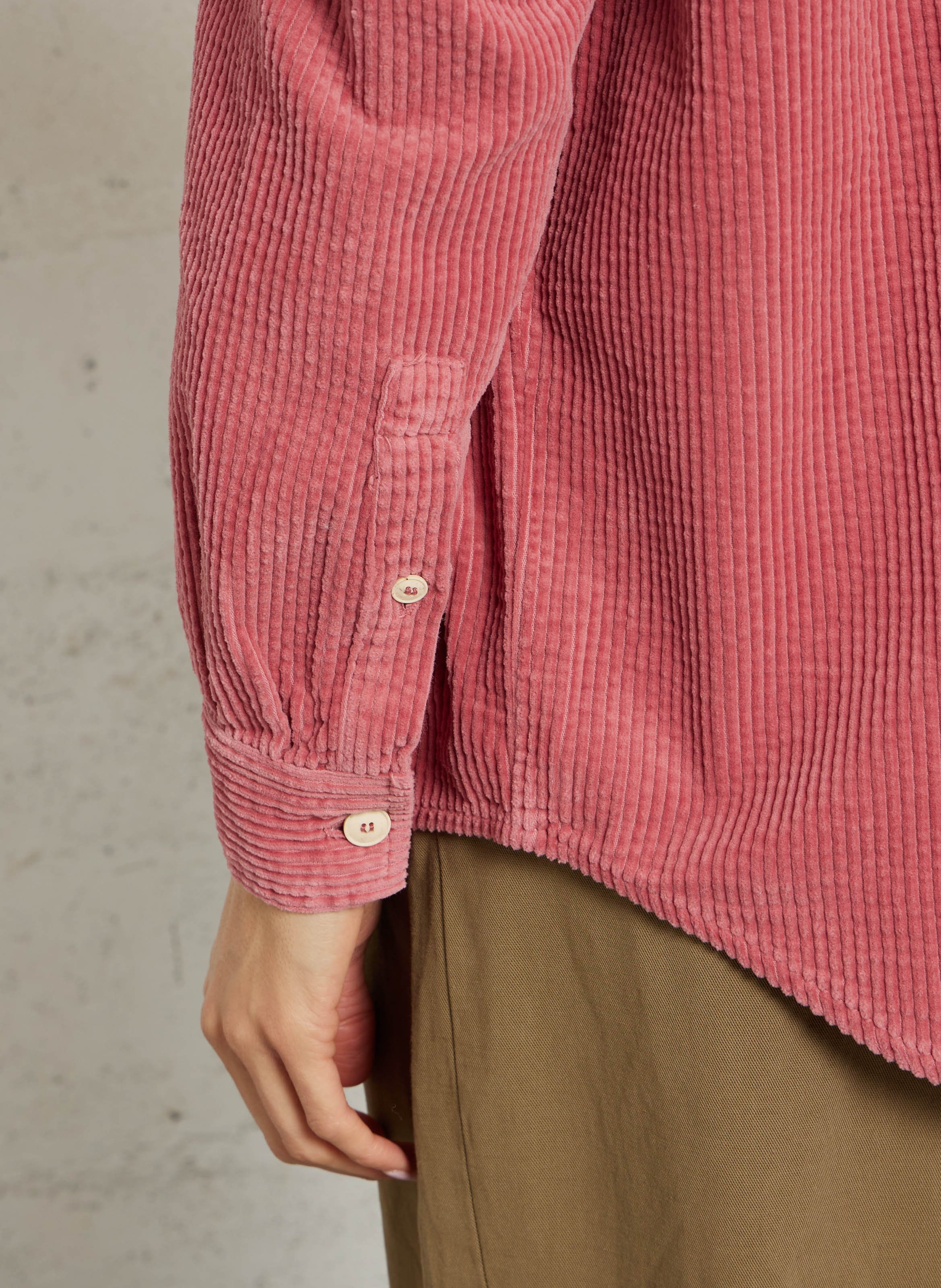 Cordhemd mit klassischem Kragen AMERICAN VINTAGE Rot