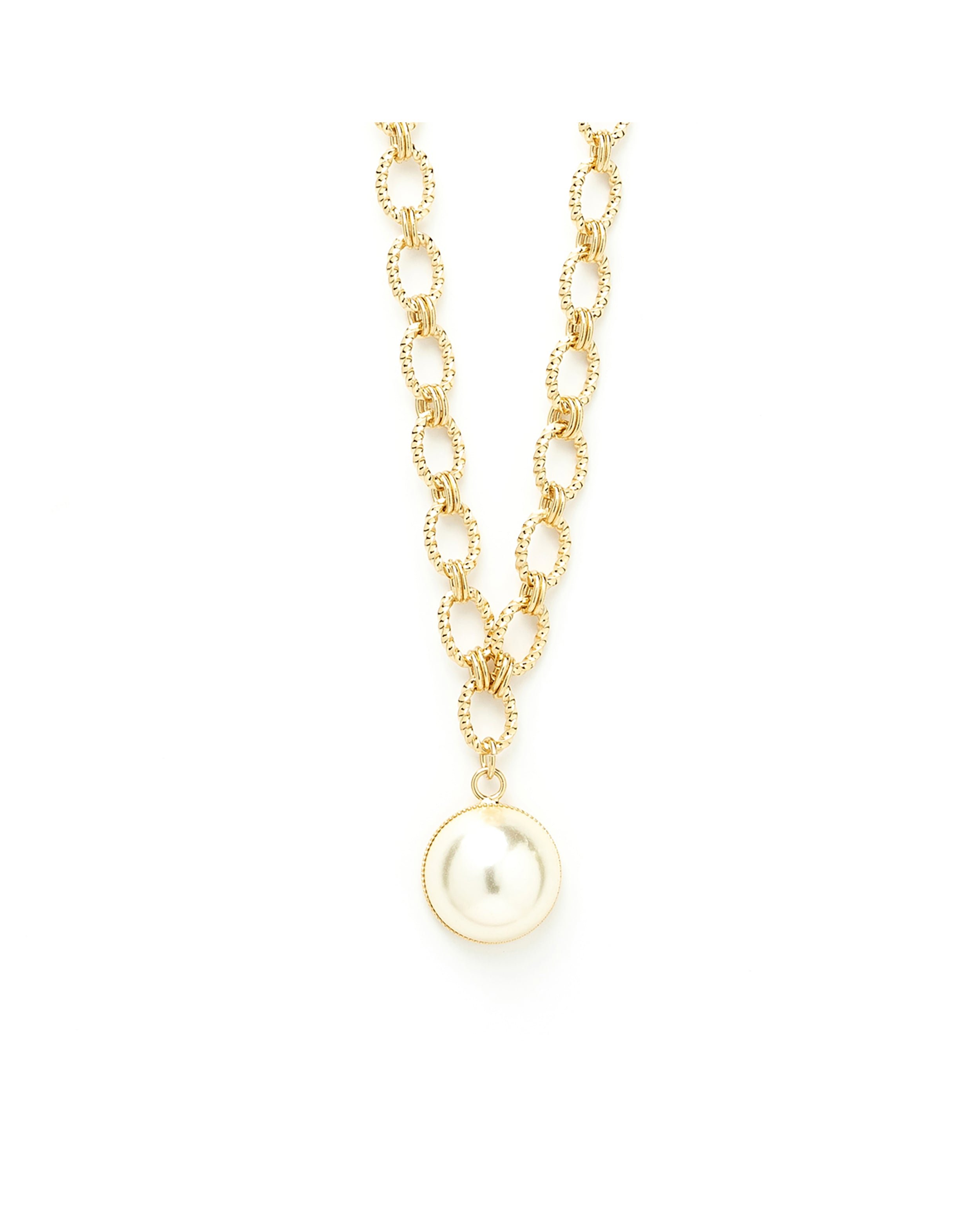 Maxi gold-plated pearl necklace MONSIEUR SIMONE