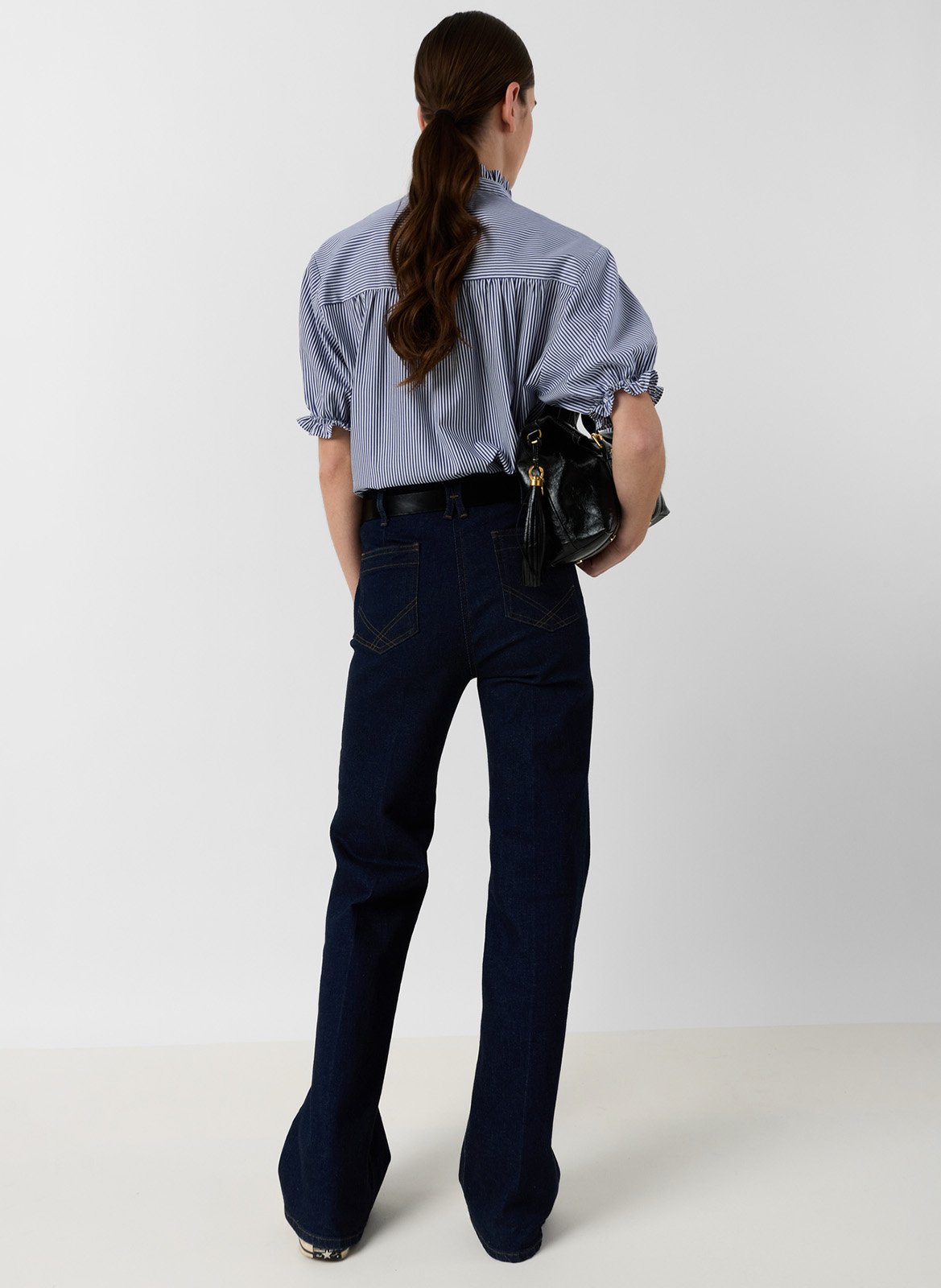 Loose short-sleeve striped top GERARD DAREL Blue