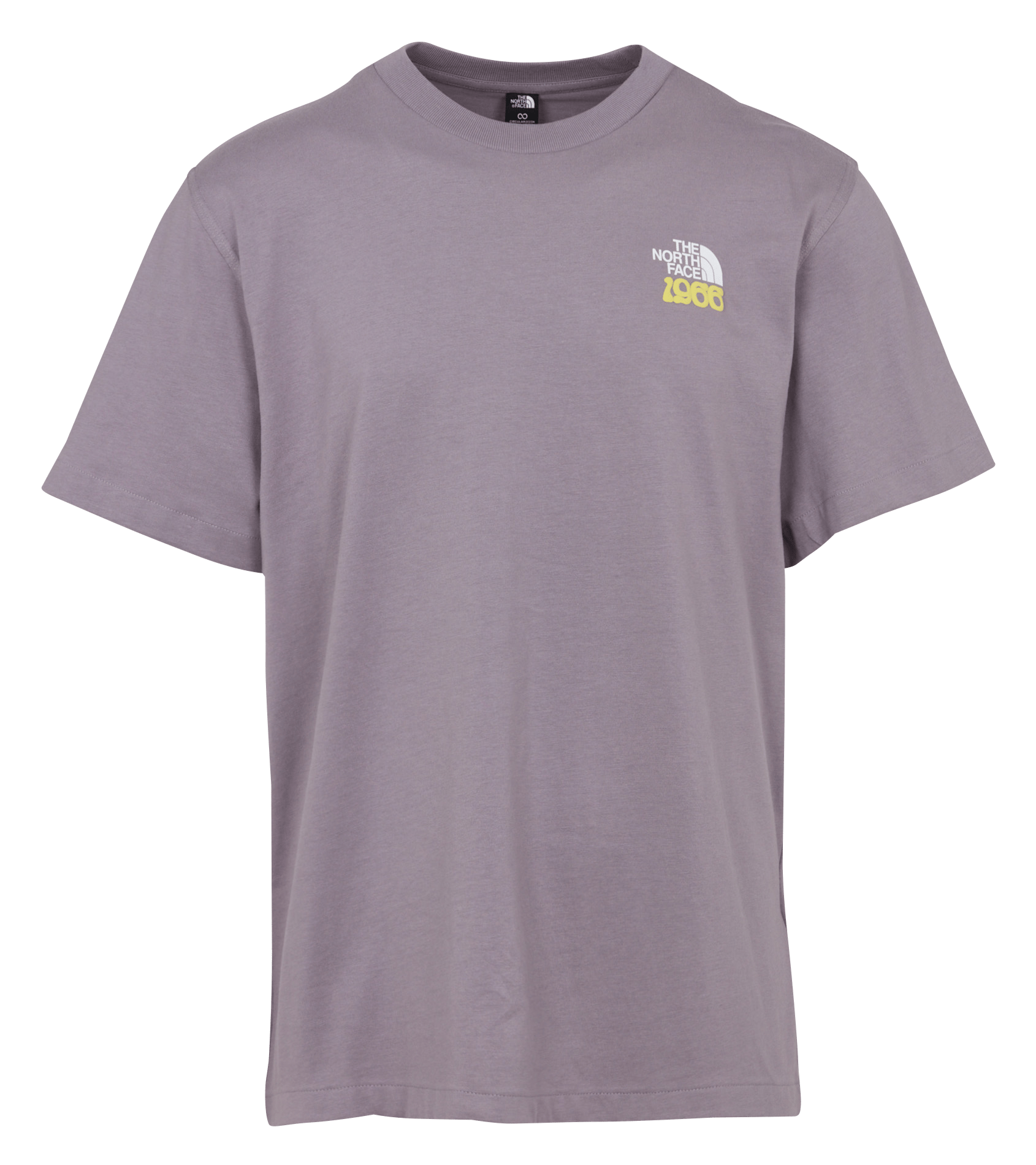 Gerade geschnittenes Rundhals-T-Shirt aus Baumwolle mit Siebdruck THE NORTH FACE Grau