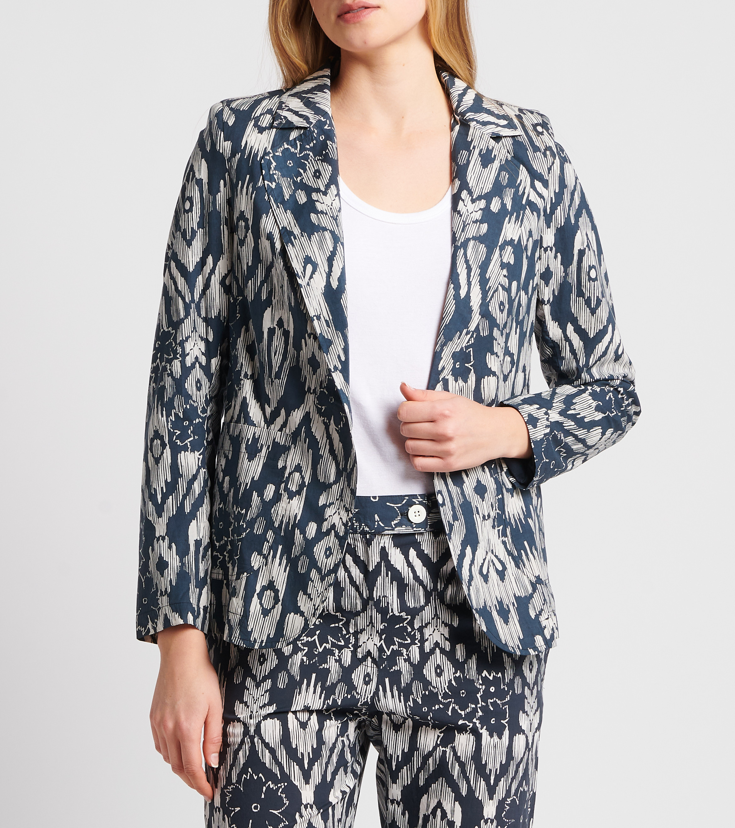 Blazer aus Baumwolle V DE VINSTER Schwarz