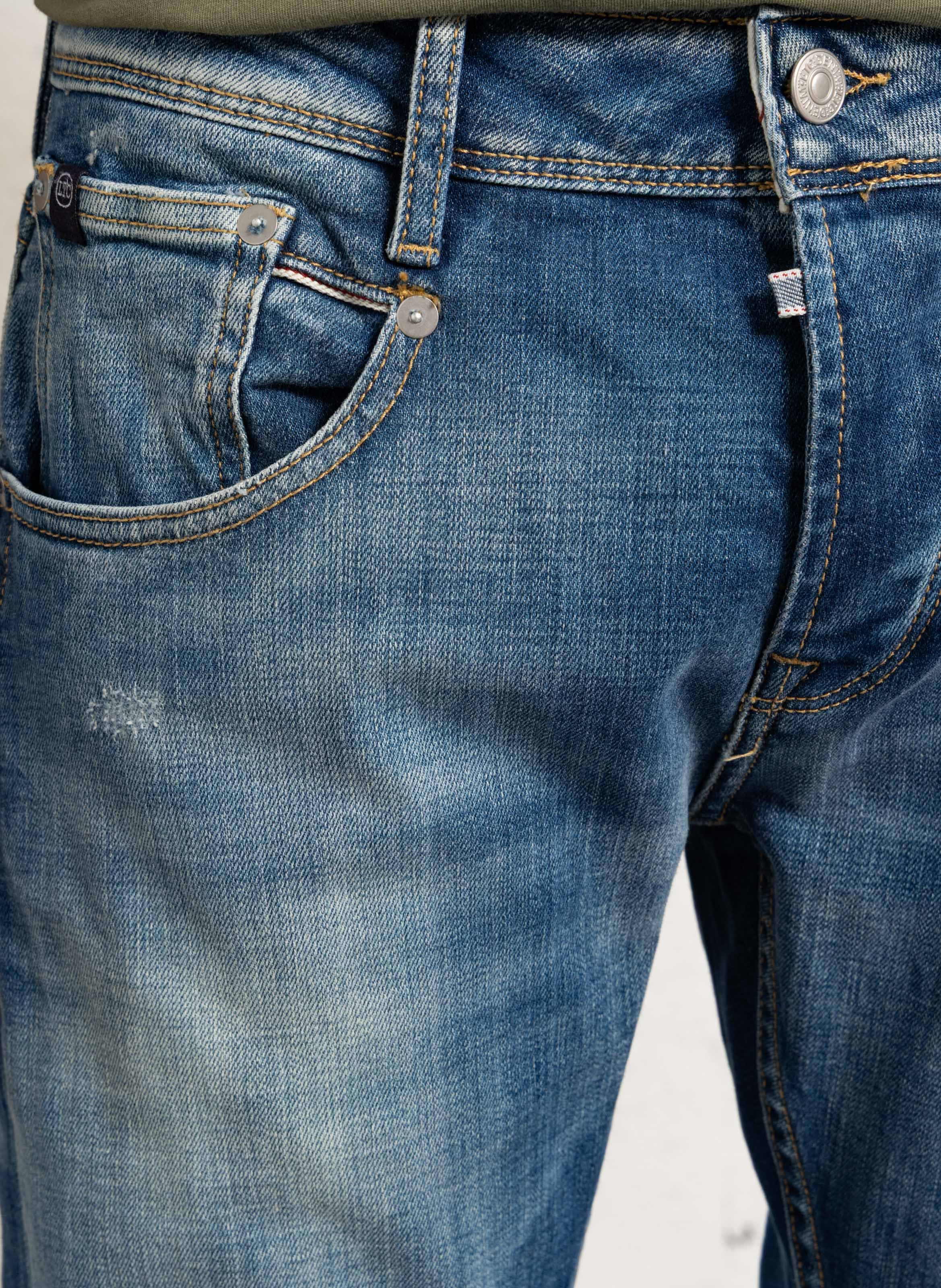 High-rise slim-fit jeans LE TEMPS DES CERISES Blue