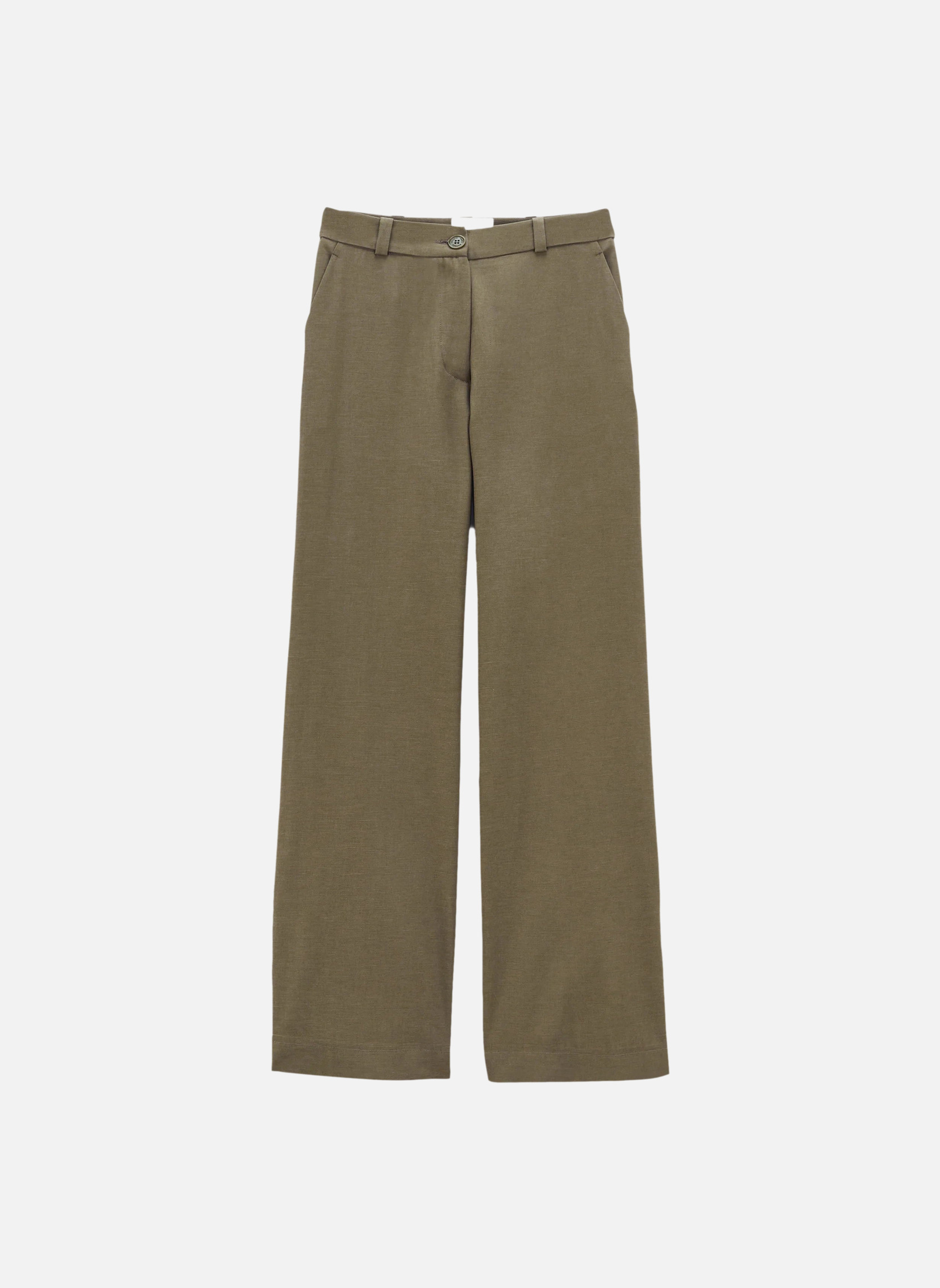 Flared pants GILIA KHAKI BROWN Noyoco