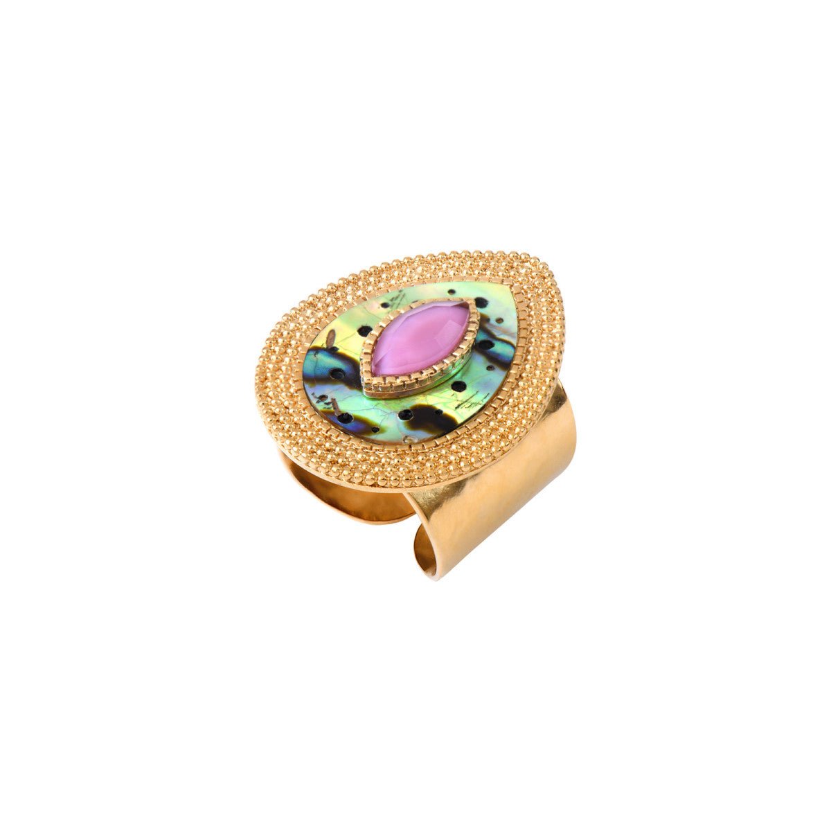Cabochon ring SATELLITE PARIS Blue