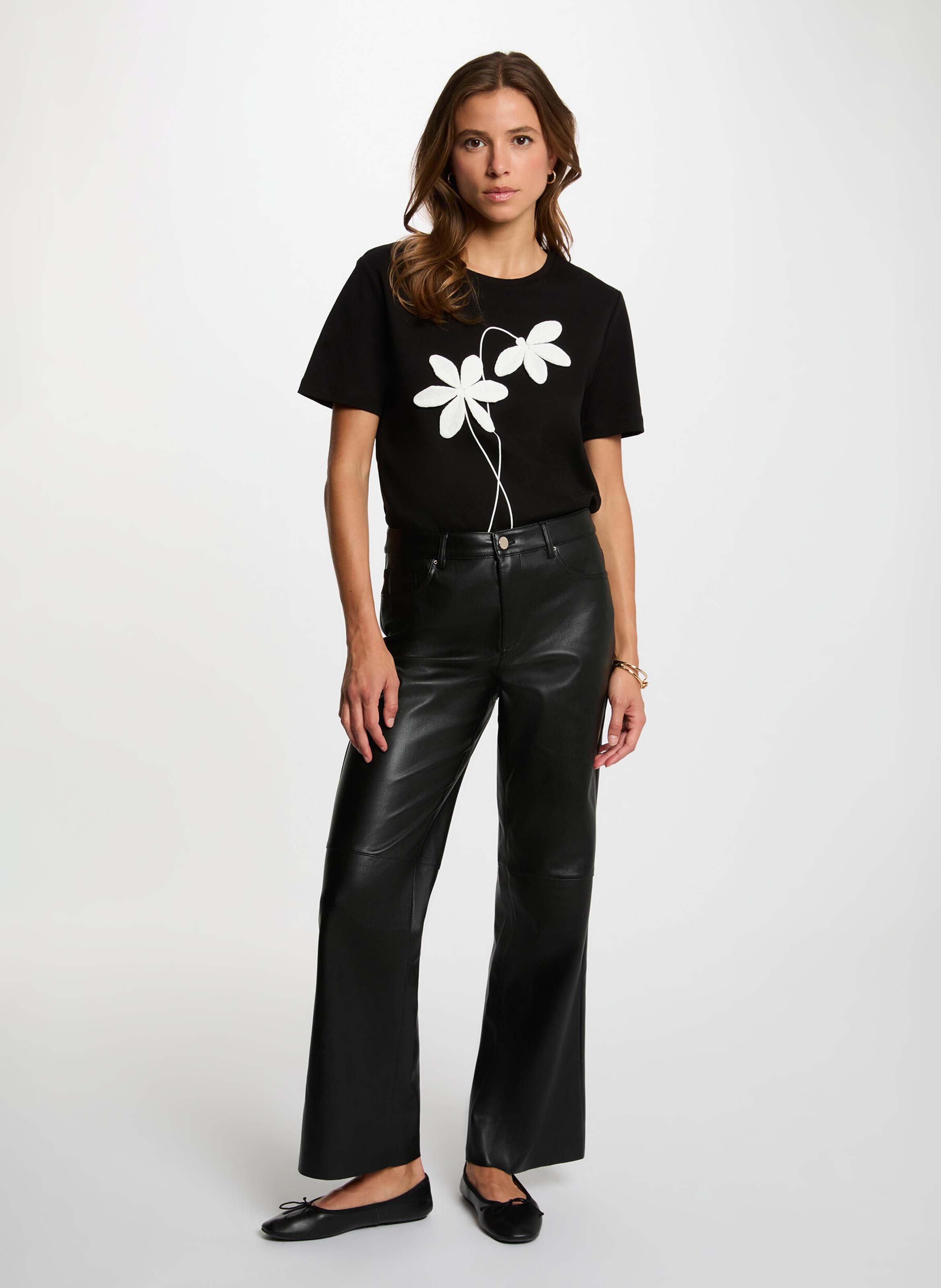 Pantalon droit MORGAN Noir
