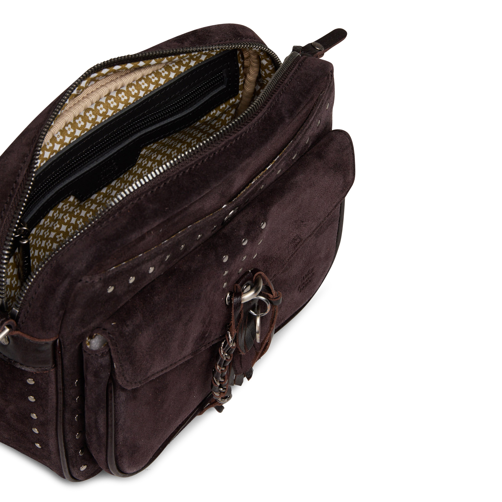 Sac bandoulière en cuir MILA LOUISE Marron
